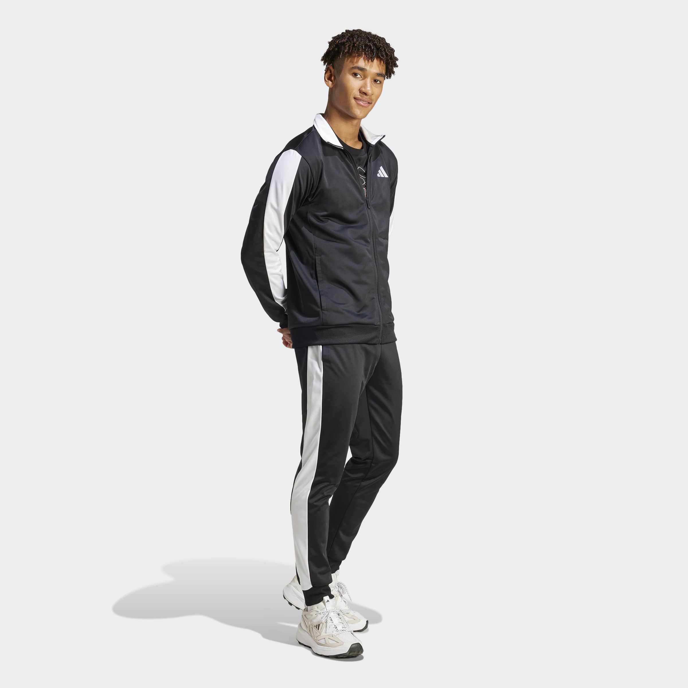 adidas Sportswear Trainingsanzug SPORTSWEAR BASIC TRICOT COLORBLOCK (2-tlg)