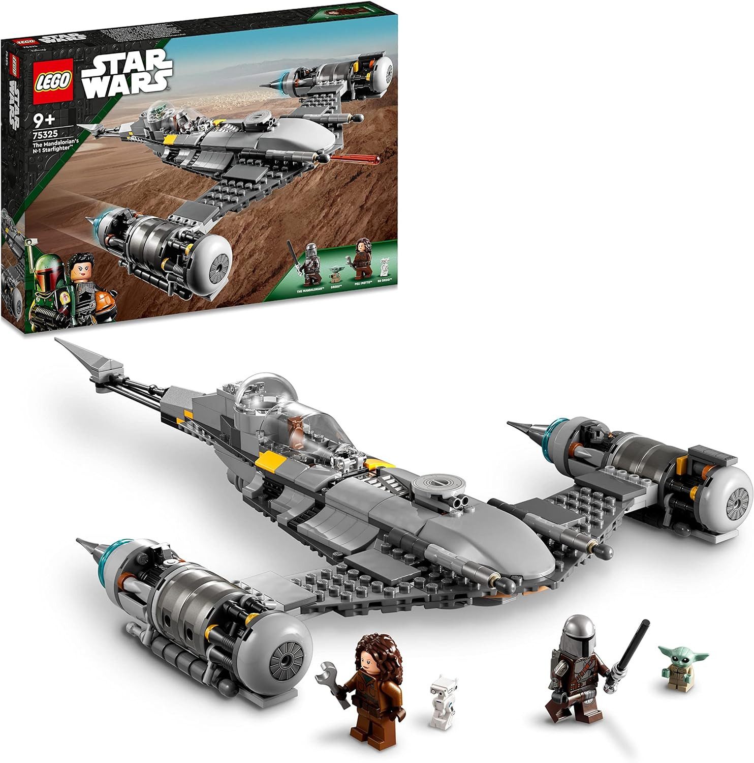 LEGO® Star Wars - Der N-1 Starfighter des Mandalorianers (75325) Konstruktions-Spielset, (412 St)