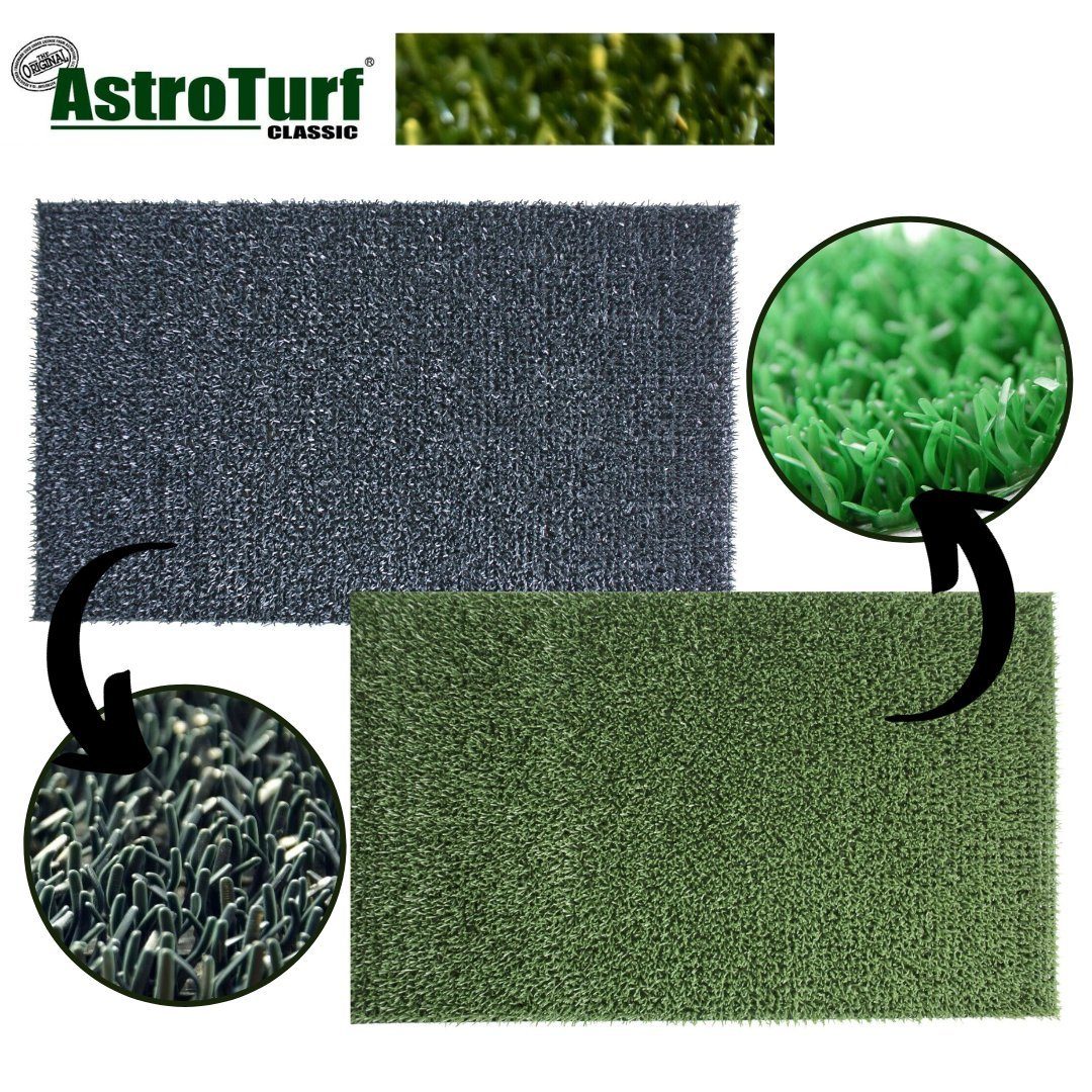 Fußmatte Außenmatte Fußmatte Astro Turf Grau Grün 60x40cm 55x90 cm,  nm_trade, 40x60cm, AstroTurf, Hohe Farbbeständigkeit, Abriebfest,  Rutschsicher