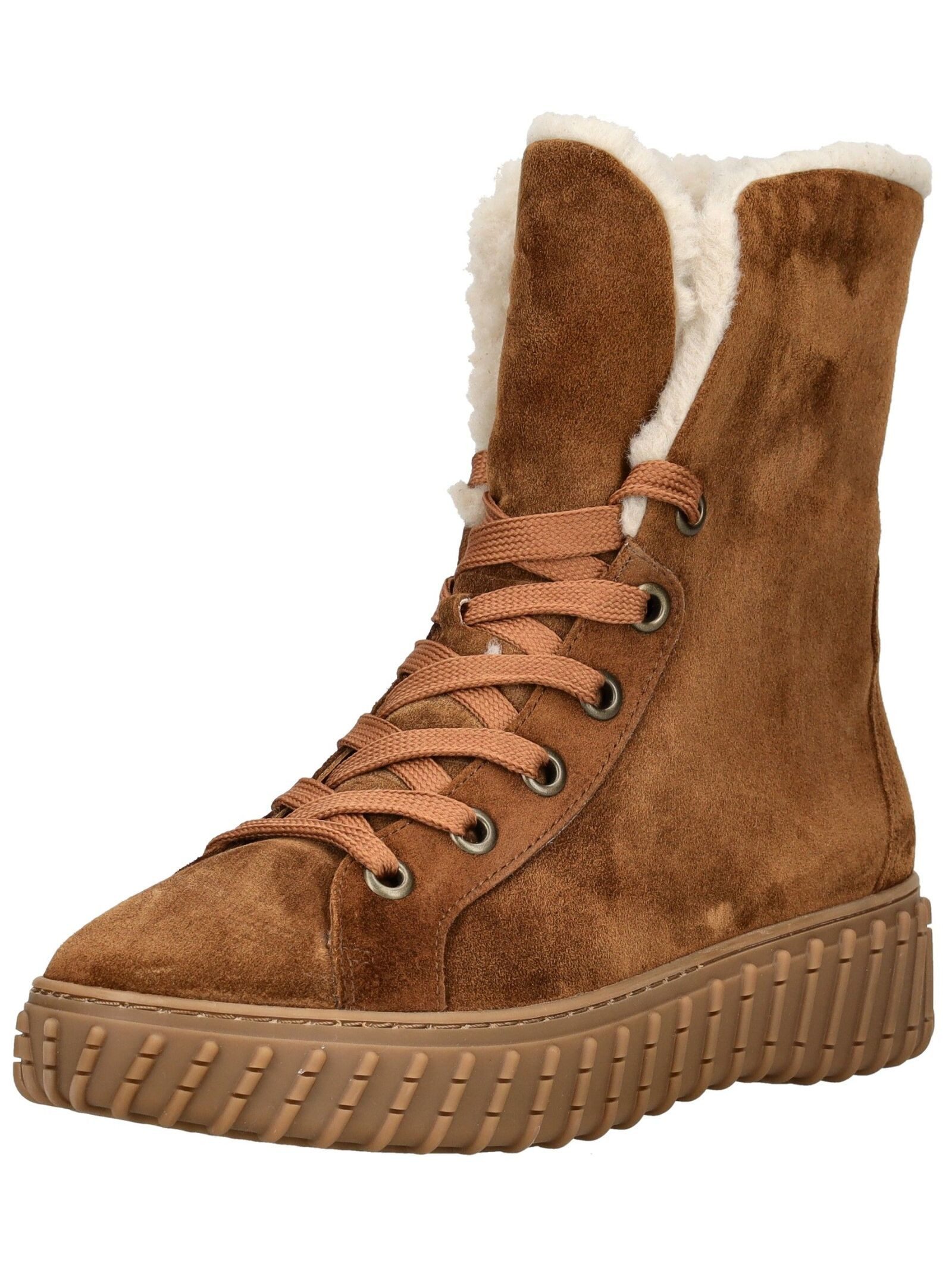 Paul Green Paul Green Stiefelette Veloursleder Schnürstiefelette