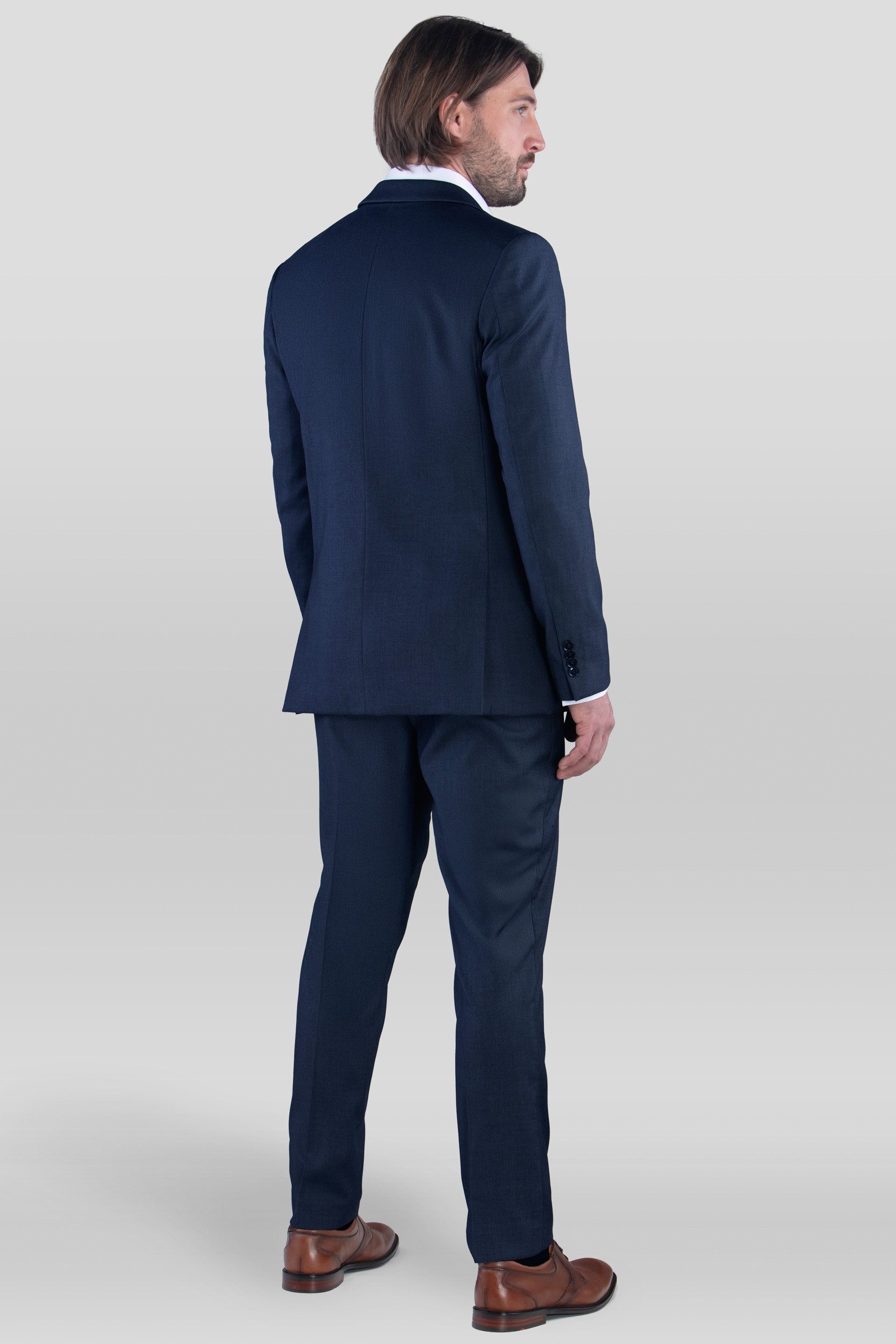 SANDER STELLAN Anzug Herren Business Anzug Slim Fit mit Kleidersack (Anzug Set, 2-tlg., Sakko und Hose) festlich, elegant, modern