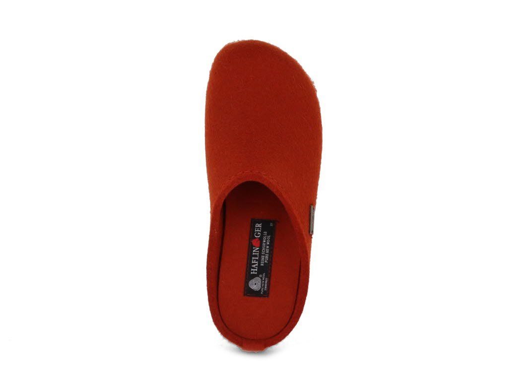 Haflinger Everest Fundus Damen Filzpantoffeln, fuchs, wechselfußbett, damen, war Hausschuh temperaturregulierend, Wechselfußbett, Gummisohle