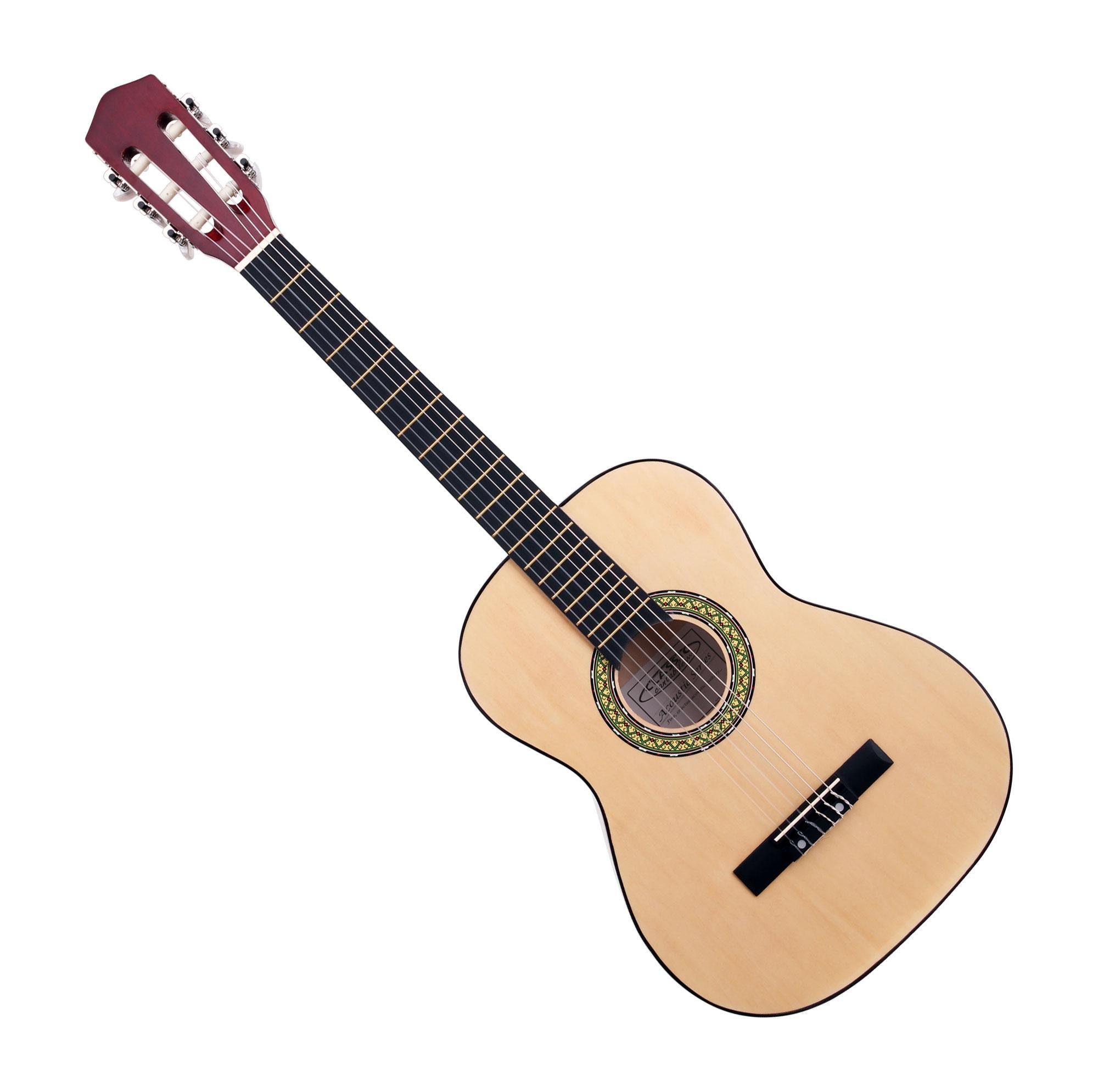 Classic Cantabile Konzertgitarre AS-851-L Klassikgitarre für Linkshänder, 3/4, Lefty Modell - Lindenholz Korpus