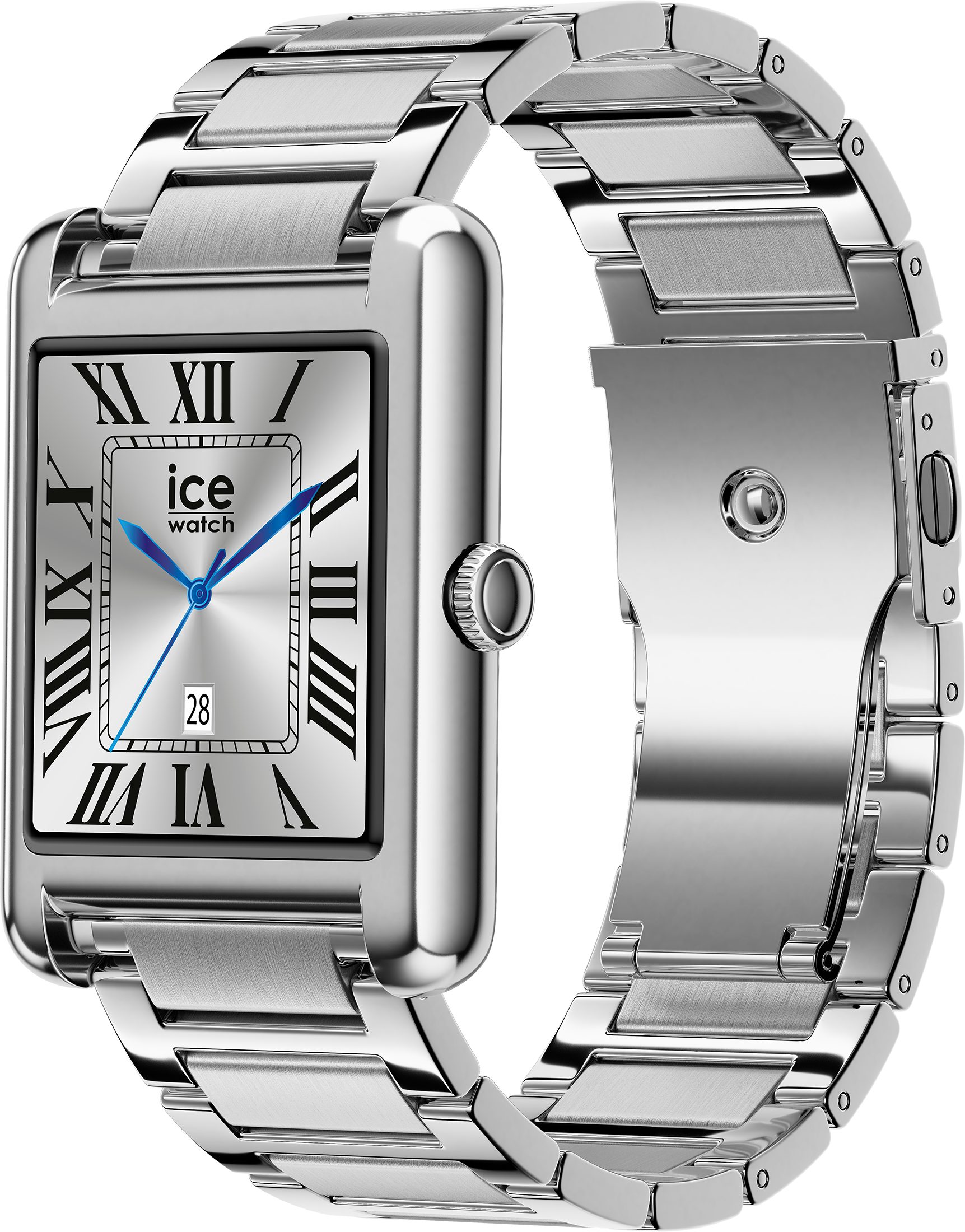 ice-watch Smartwatch, Armbanduhr, Damenuhr, Edelstahlarmband, Bluetooth, digital
