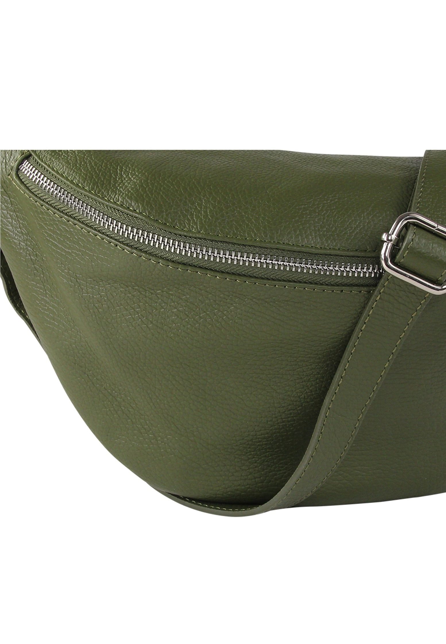 Toscanto Gürteltasche Toscanto grünfarbene Gürteltasche sehr (Gürteltasche), Damen Gürteltasche Echtes Leder, grün