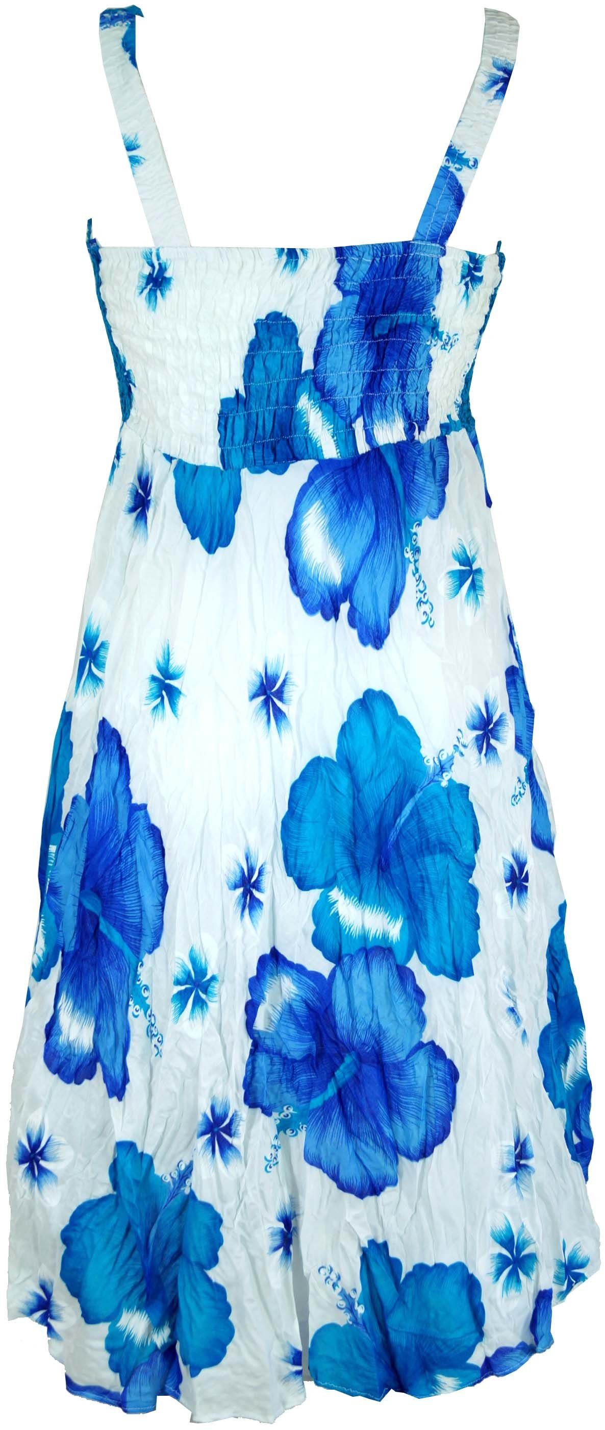 Guru-Shop Midikleid Boho Minikleid, Sommerkleid Hawaii,.. alternative Bekleidung