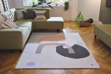 Teppich Shapes - SIX, TOM TAILOR HOME, rechteckig, Höhe: 5 mm, Kurzflor, bedruckt, modernes Design