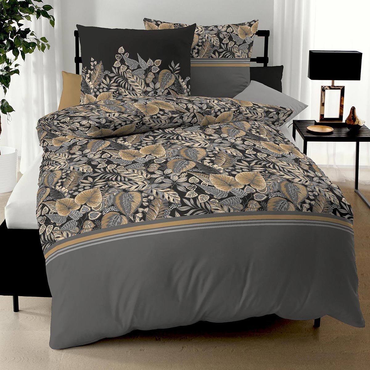 Kaeppel Bettwäsche Tika, Jersey, 2 teilig, florales Design in Jersey Qualität