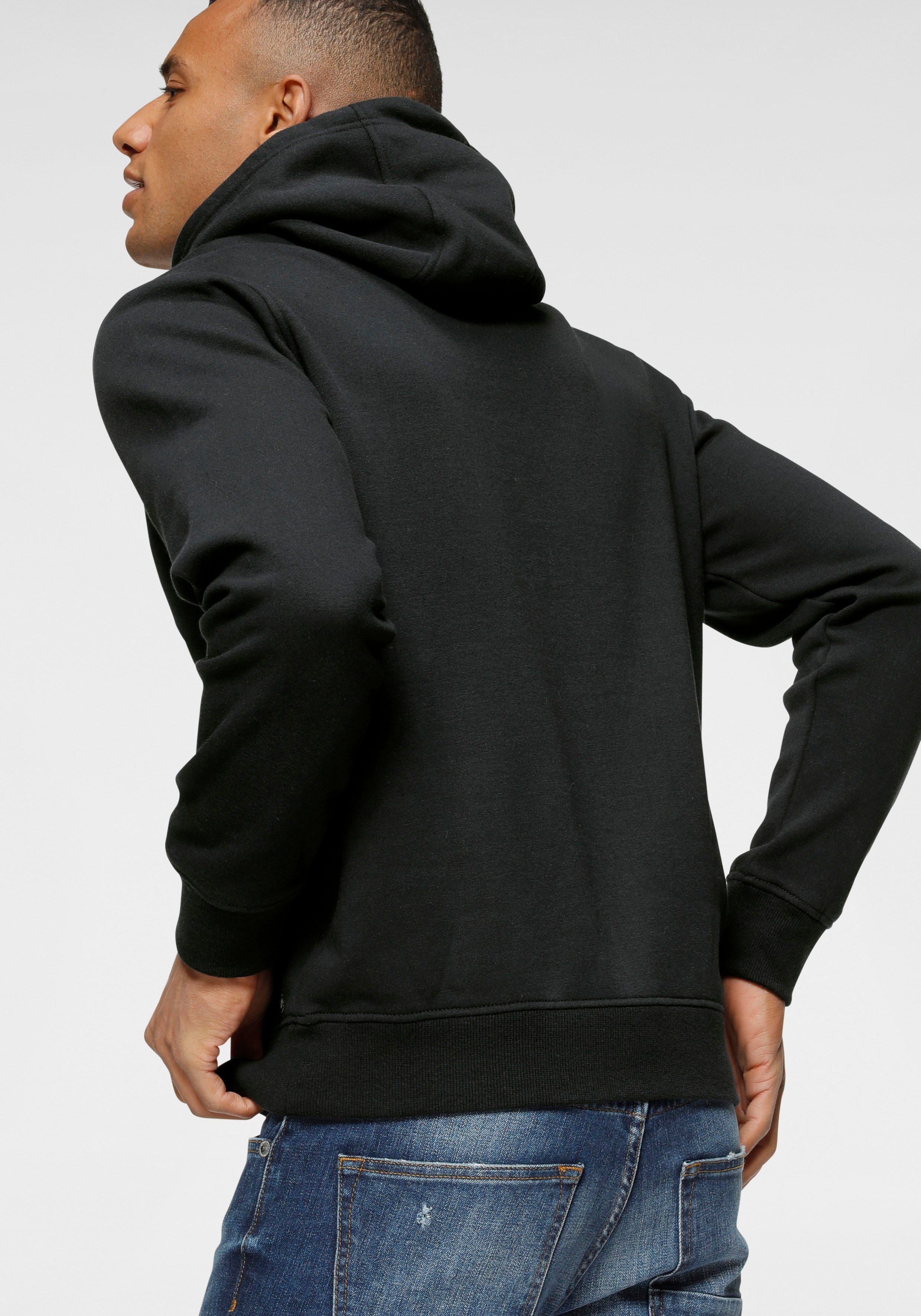 Bruno Banani Kapuzensweatshirt Langarm, schmale Passform, günstig online kaufen