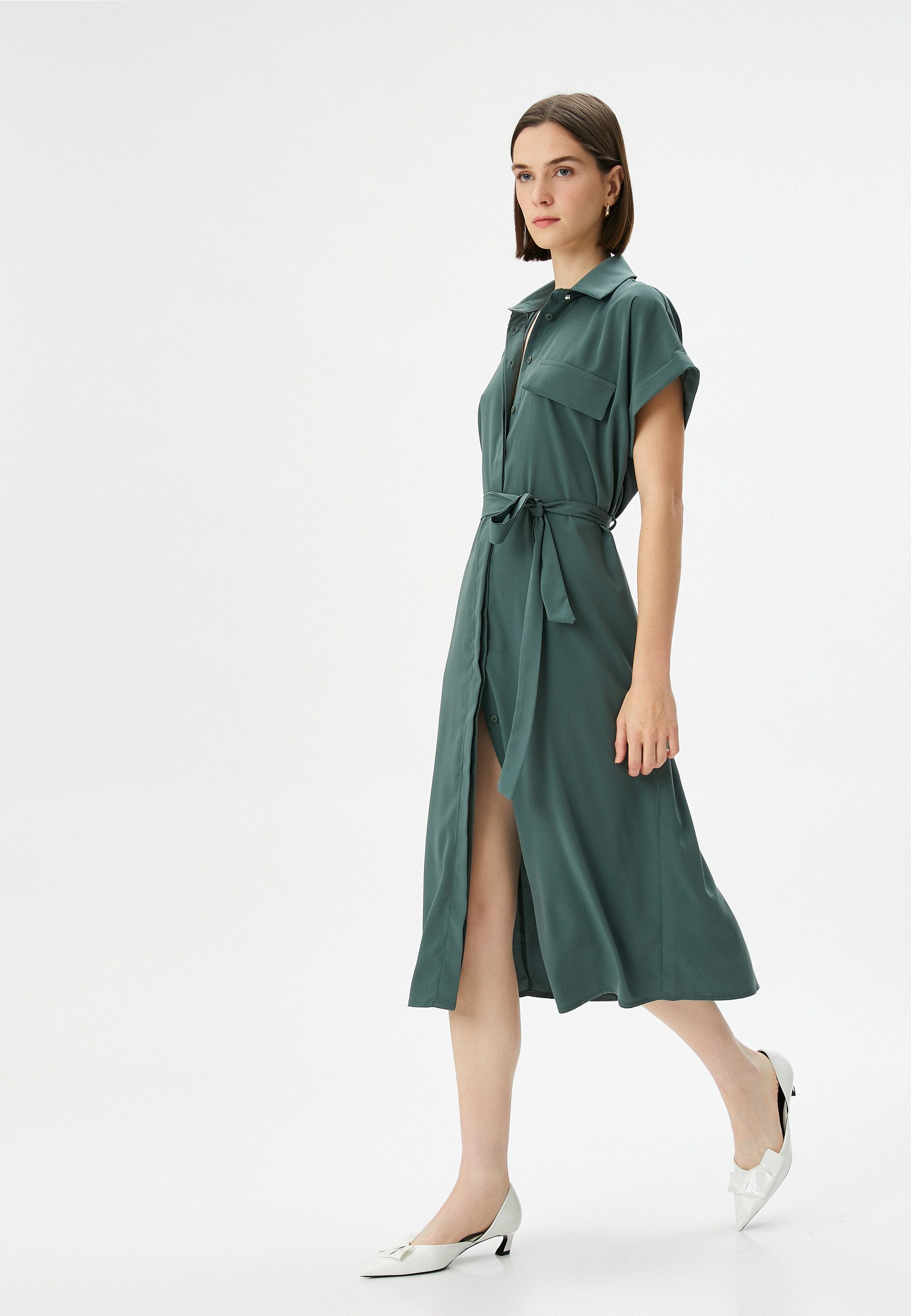 Midikleid Midi Länge Fit & Flare Kleid