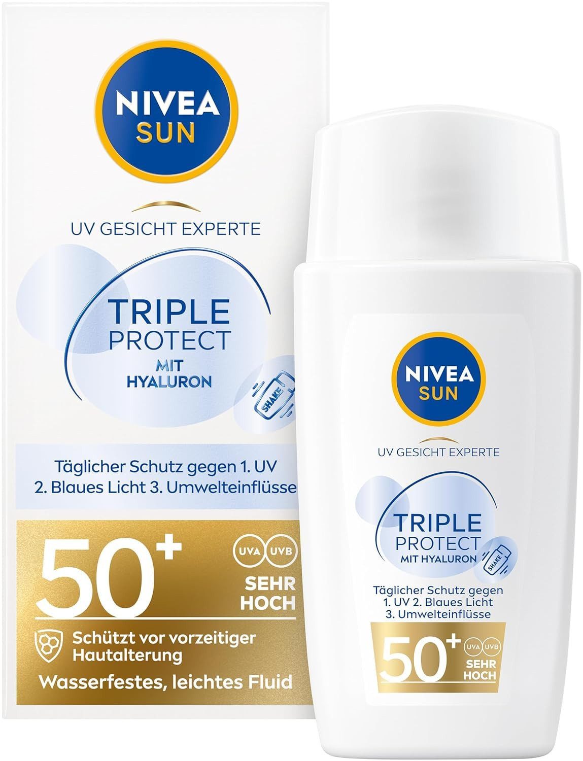 Gesichtspflege Sonnenschutz - UV Gesicht Triple Protect Ultraleichtes Fluid