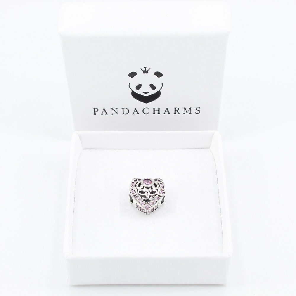 PANDACHARMS Bead Herz der Prinzessin Charm für Charm Armband, 925er Silber, günstig online kaufen