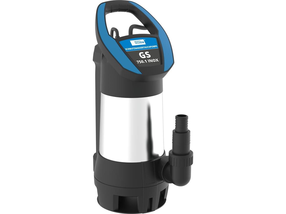 Güde Schmutzwasser-Tauchpumpe GS 750.1, 750 W, 15.000 l/h Fördervolumen, max. Förderhöhe 8 m