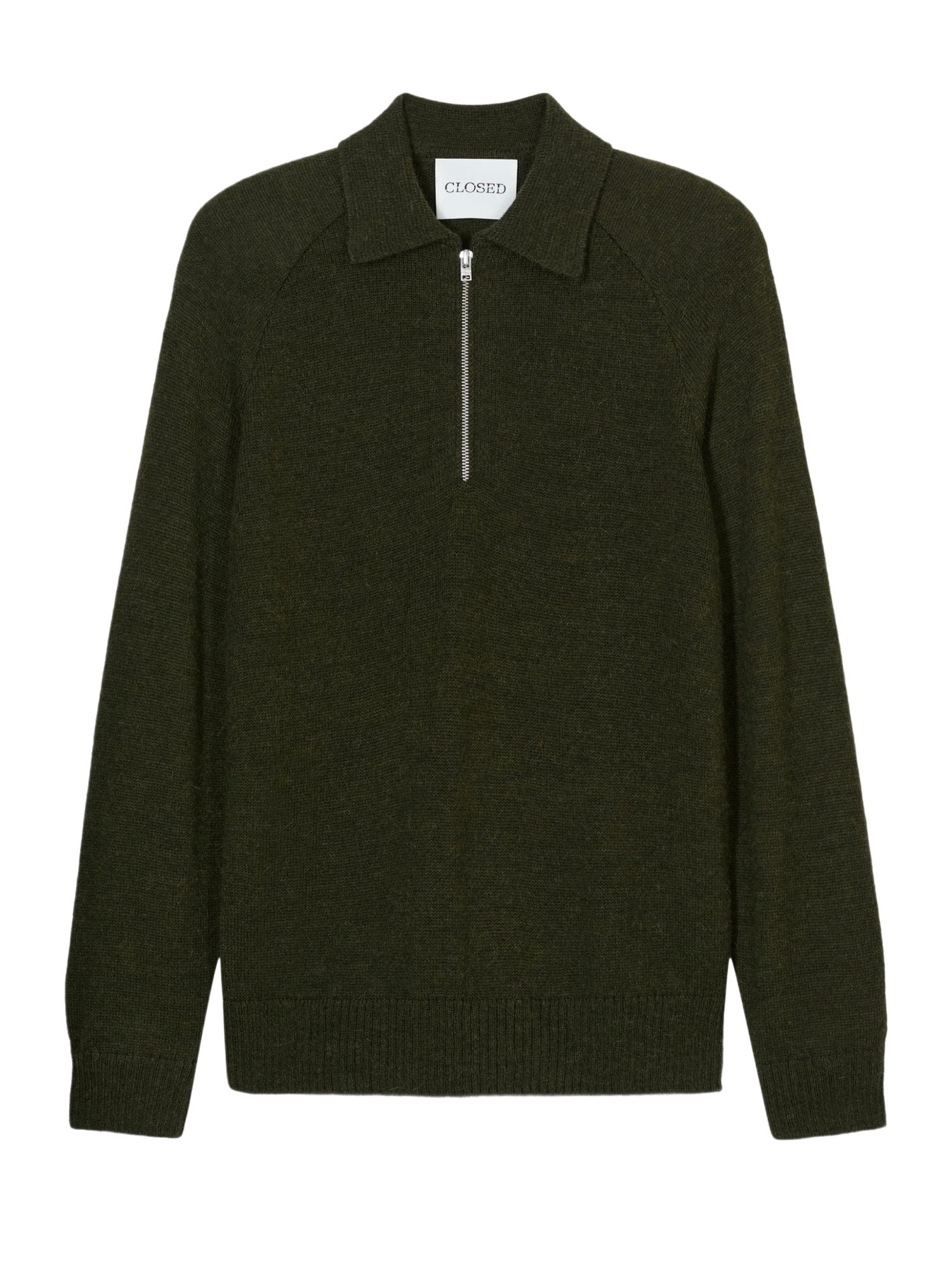 CLOSED Strickpullover Casual,Polyacryl,Unifarben,Troyer-Kragen,Lang,Gerade