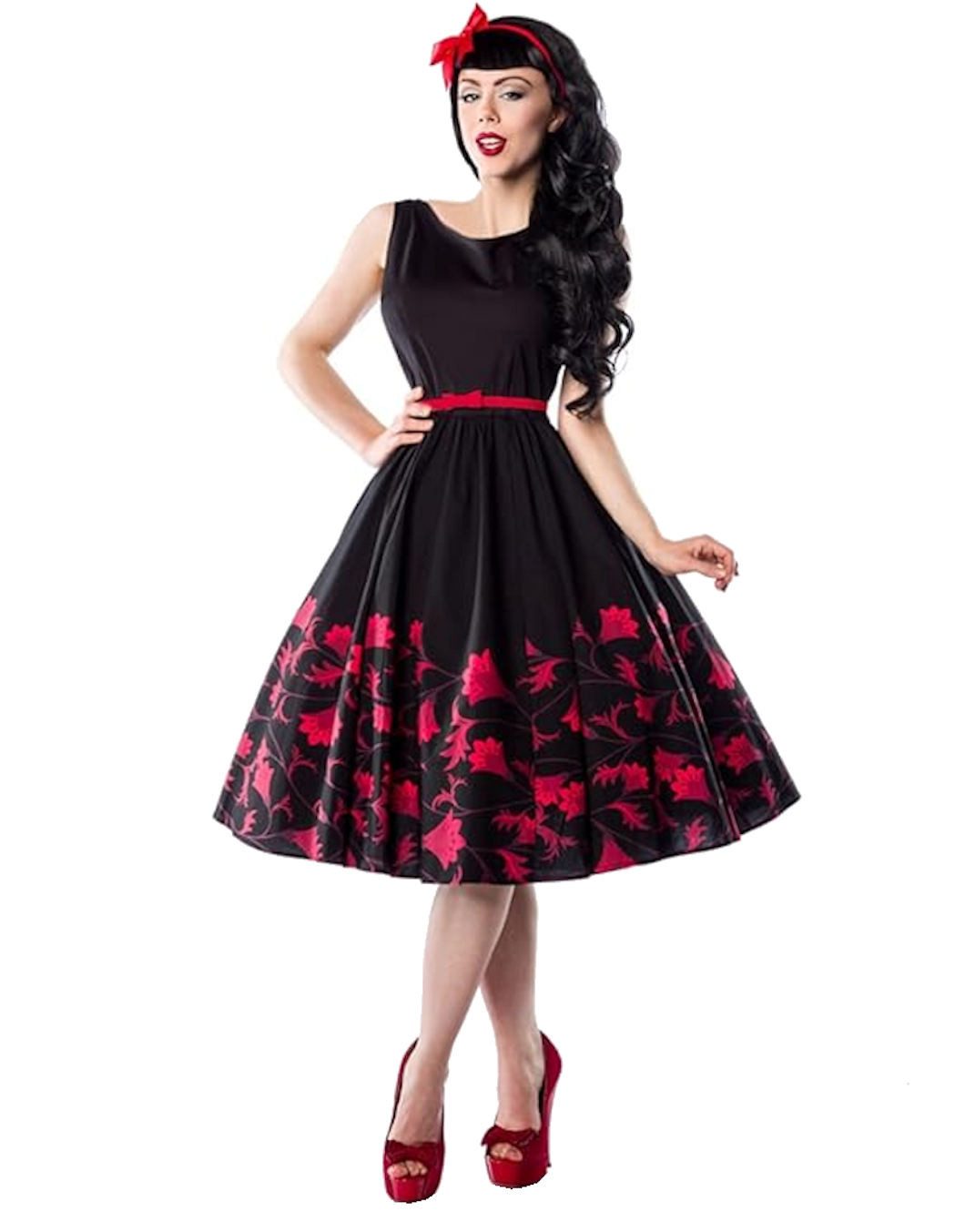 Atixo A-Linien-Kleid 50er Jahre Pin Up günstig online kaufen