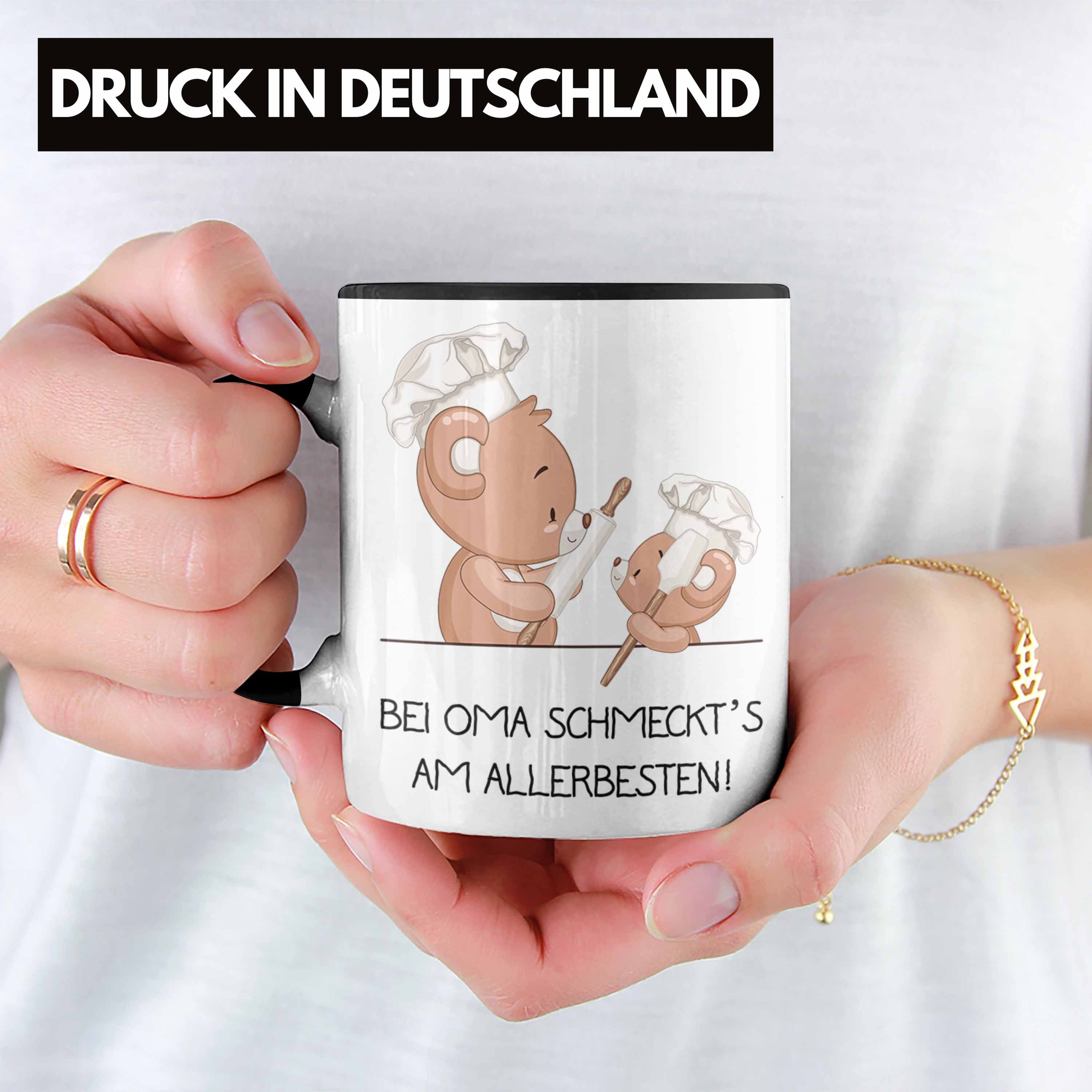 Geschenk Tasse Enkelin Becher Tasse - Großmutter Geburtstag Oma von Geschenke Schwarz Trendation Geschenkidee Enkel Trendation