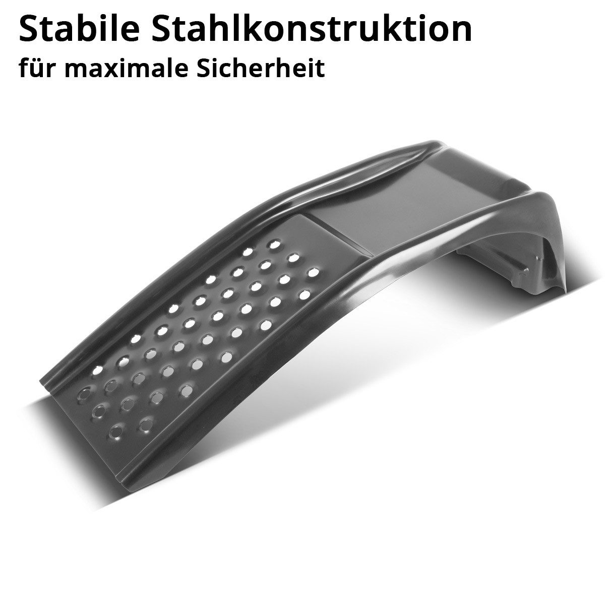 STAHLWERK Auffahrrampe 2er-Set aus Stahl 3,6 t 230 mm breit Auffahrschienen LKW PKW – Bild 2 von 5