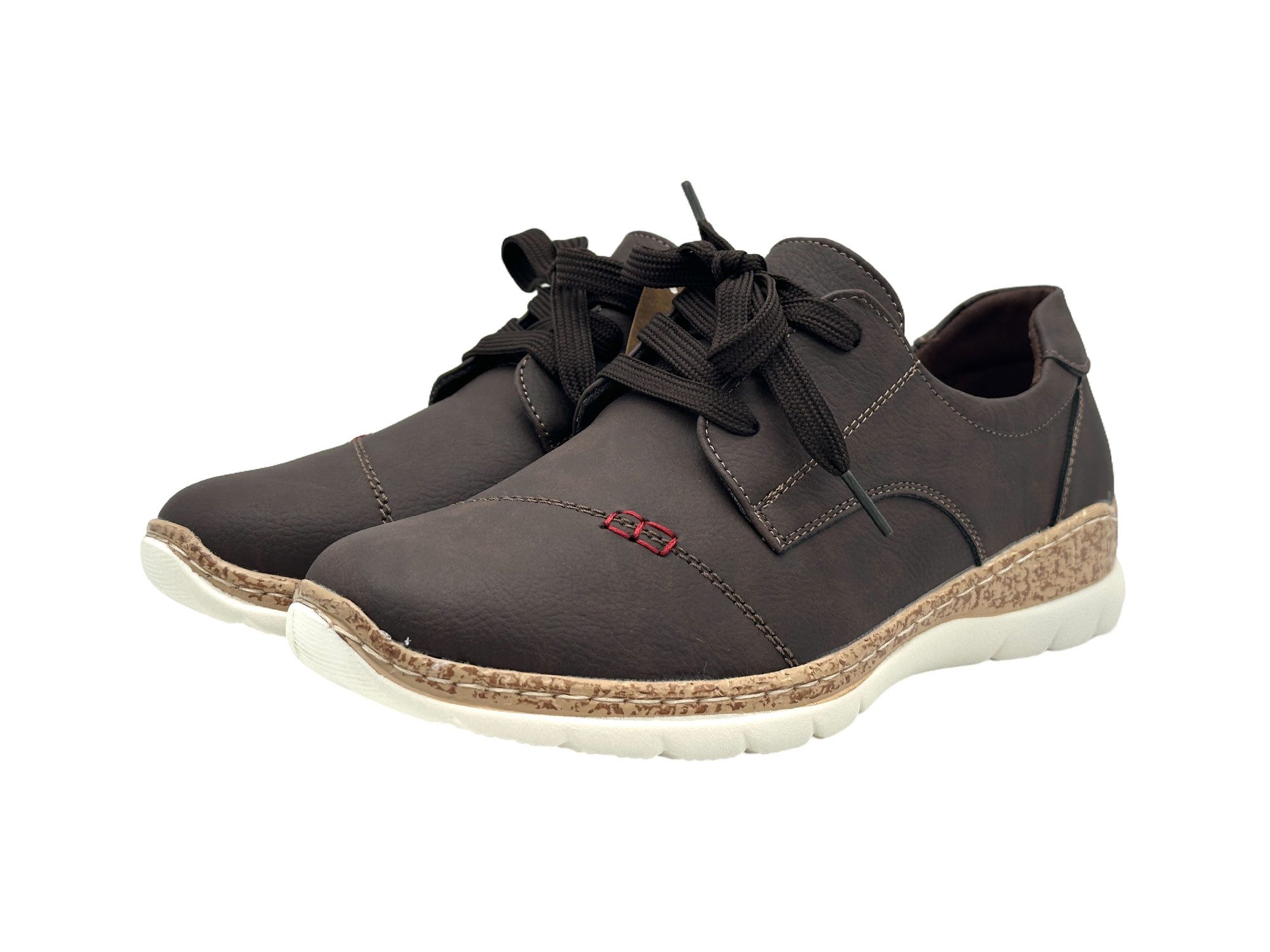 Nowaland Damen Komfort-Halbschuh Schnürschuh Leichtes Design mit strukturierter Komfortsohle für angenehmes Gehen