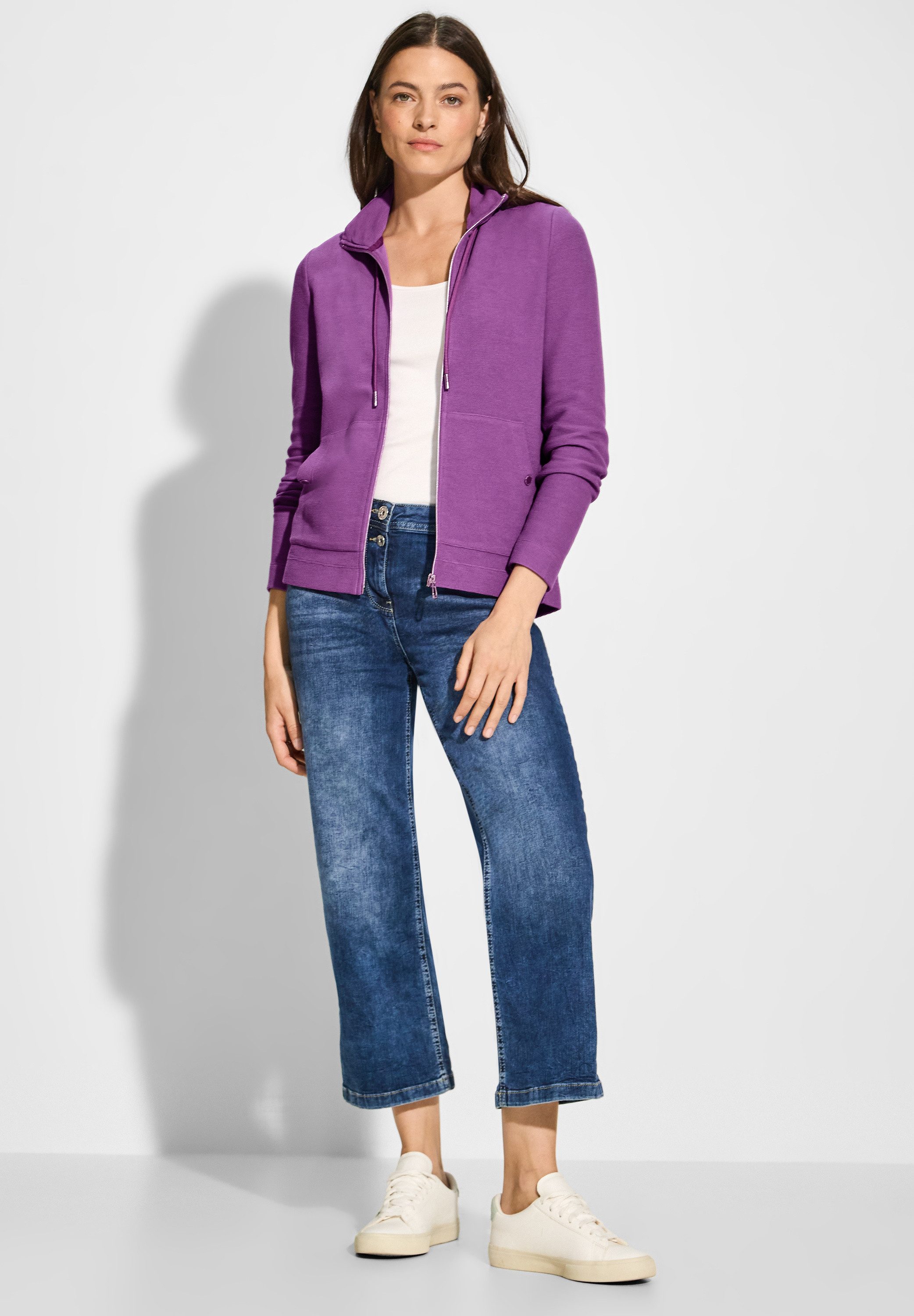 CECIL Strickjacke mit Stehkragen