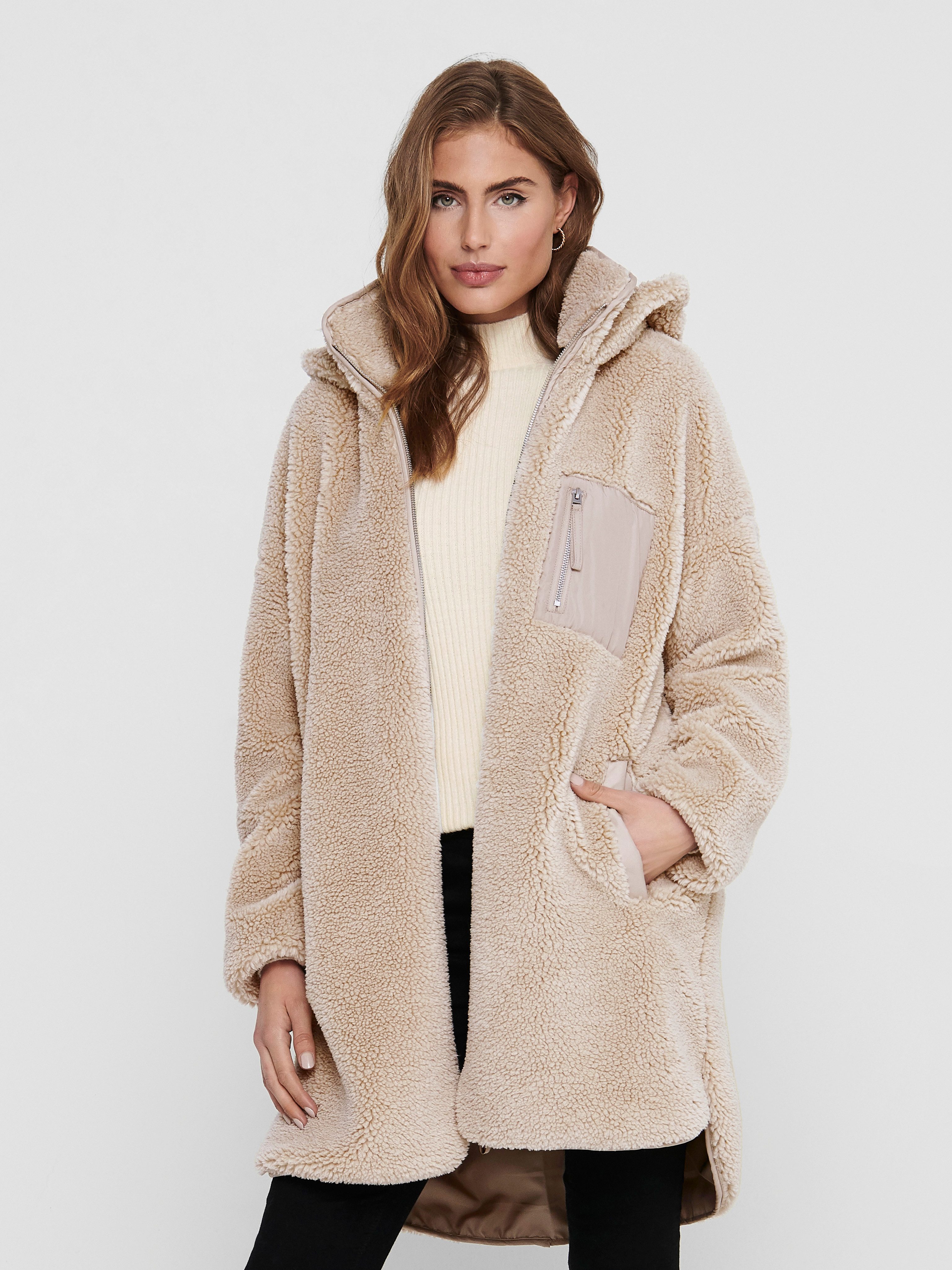 ONLY Wollmantel ONLSASCHA SHERPA JACKET LIFE günstig online kaufen