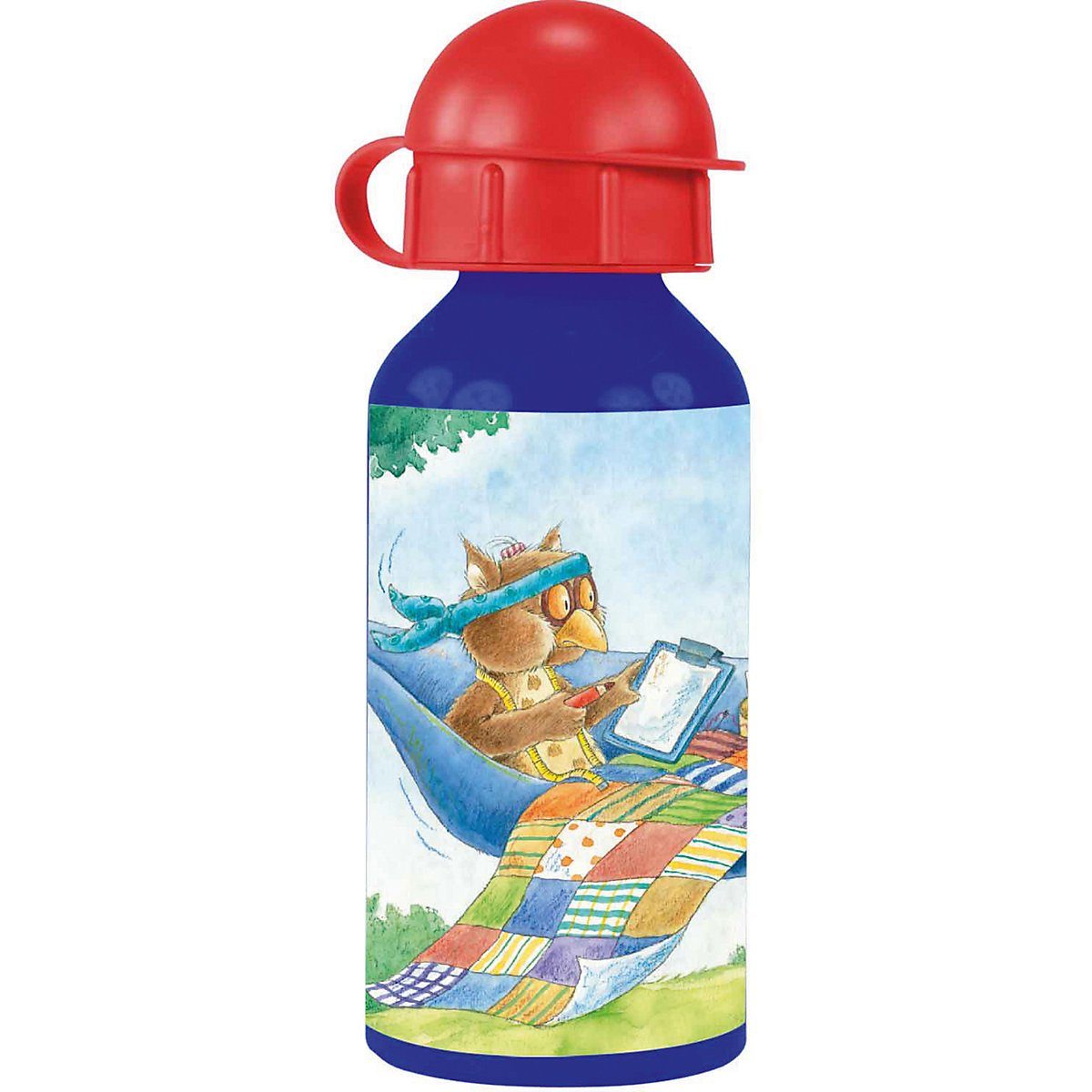 United Labels® Trinkflasche Alu-Trinkflasche Playmobil Feuerwehr, 400 ml