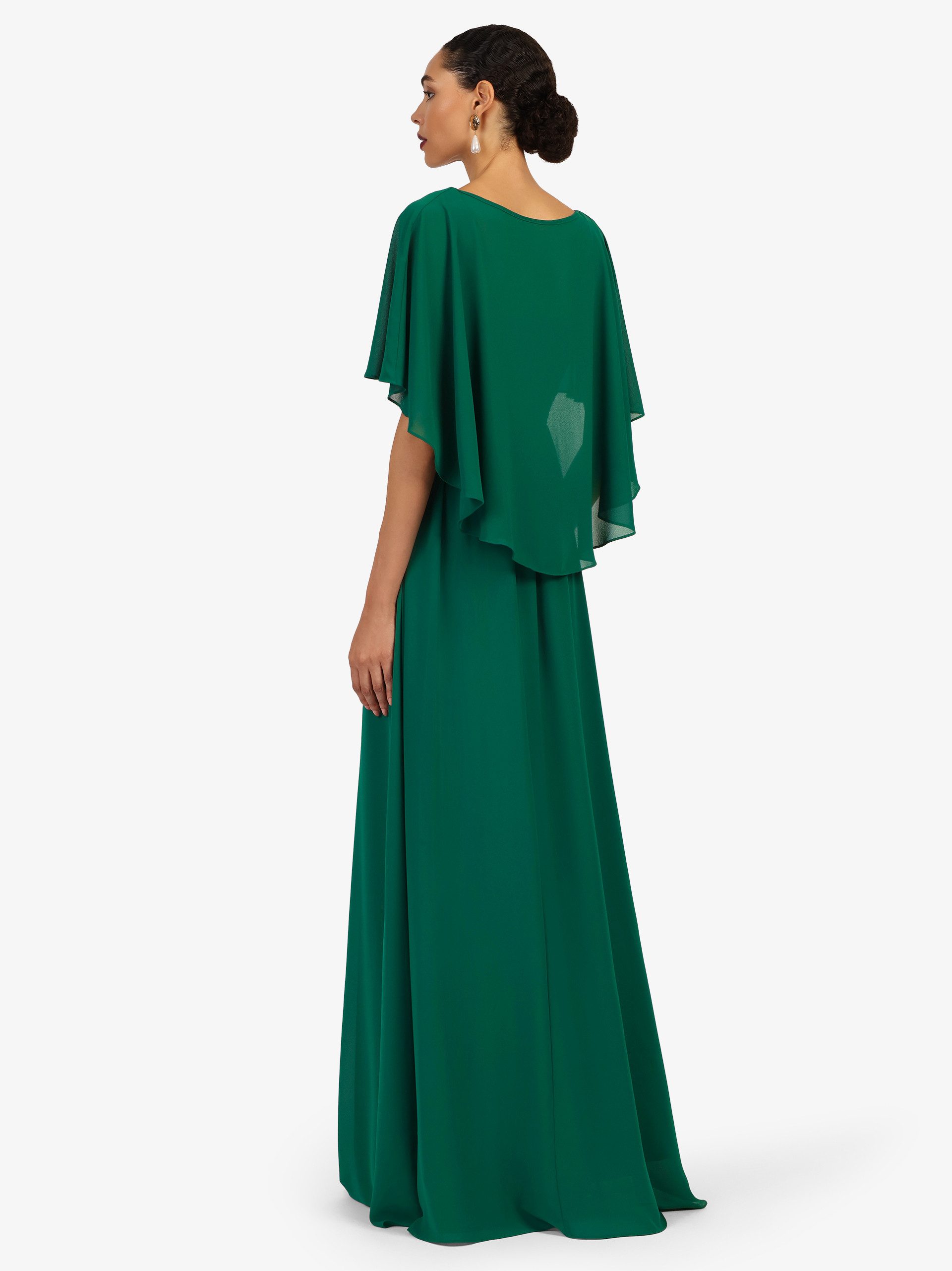 Kraimod Abendkleid mit Flügelärmeln & Falten-Top