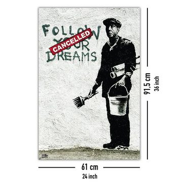 PYRAMID Poster Banksy Poster Follow Your Dreams 61 x 91,5 cm