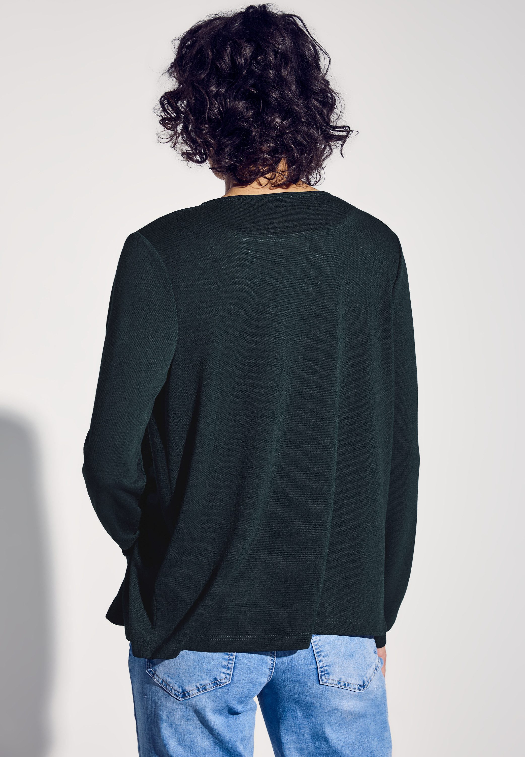 STREET ONE Cardigan aus softem Materialmix