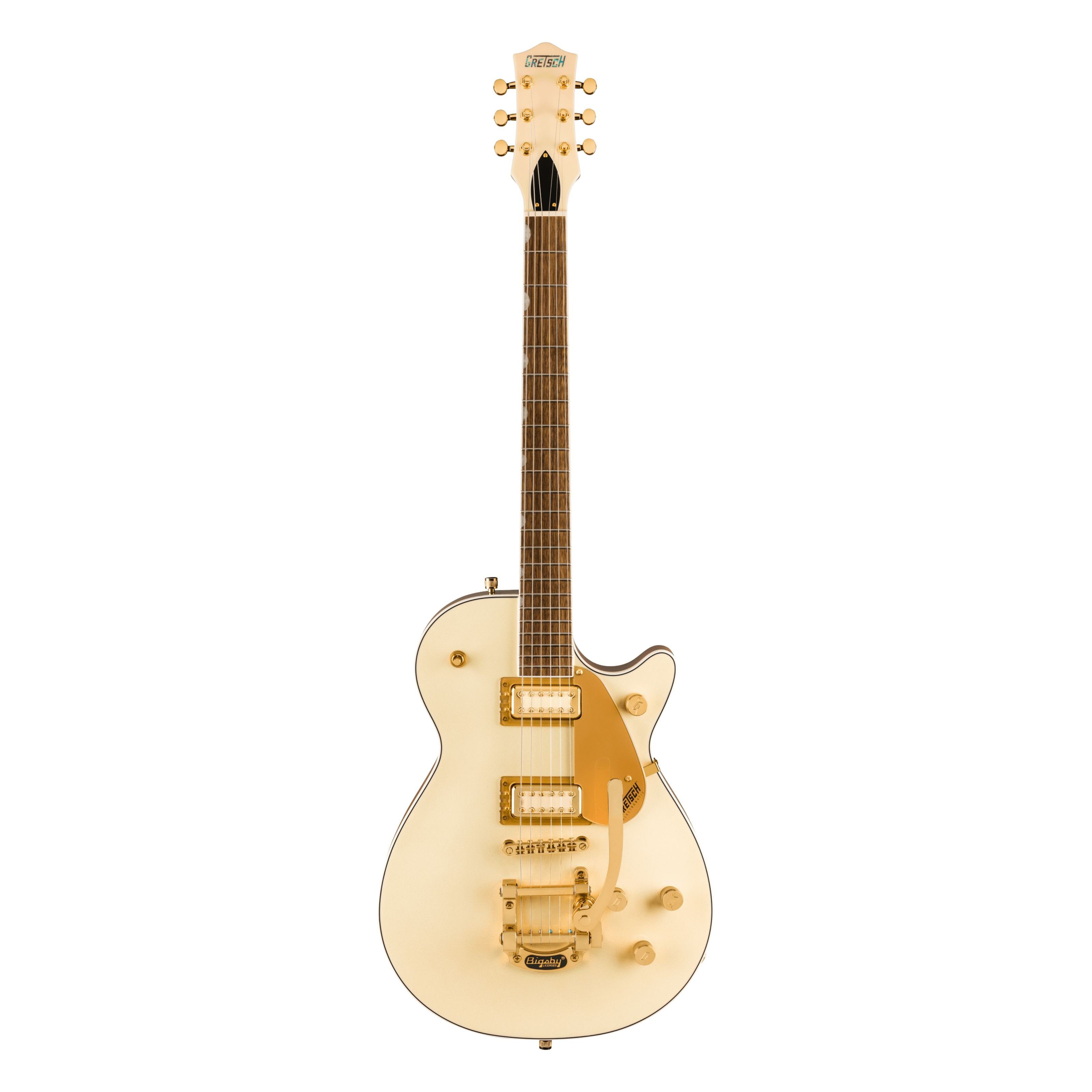 Gretsch E-Gitarre, E-Gitarren, Single Cut Modelle, Electromatic Pristine LTD Jet Single-Cut with Bigsby White Gold -