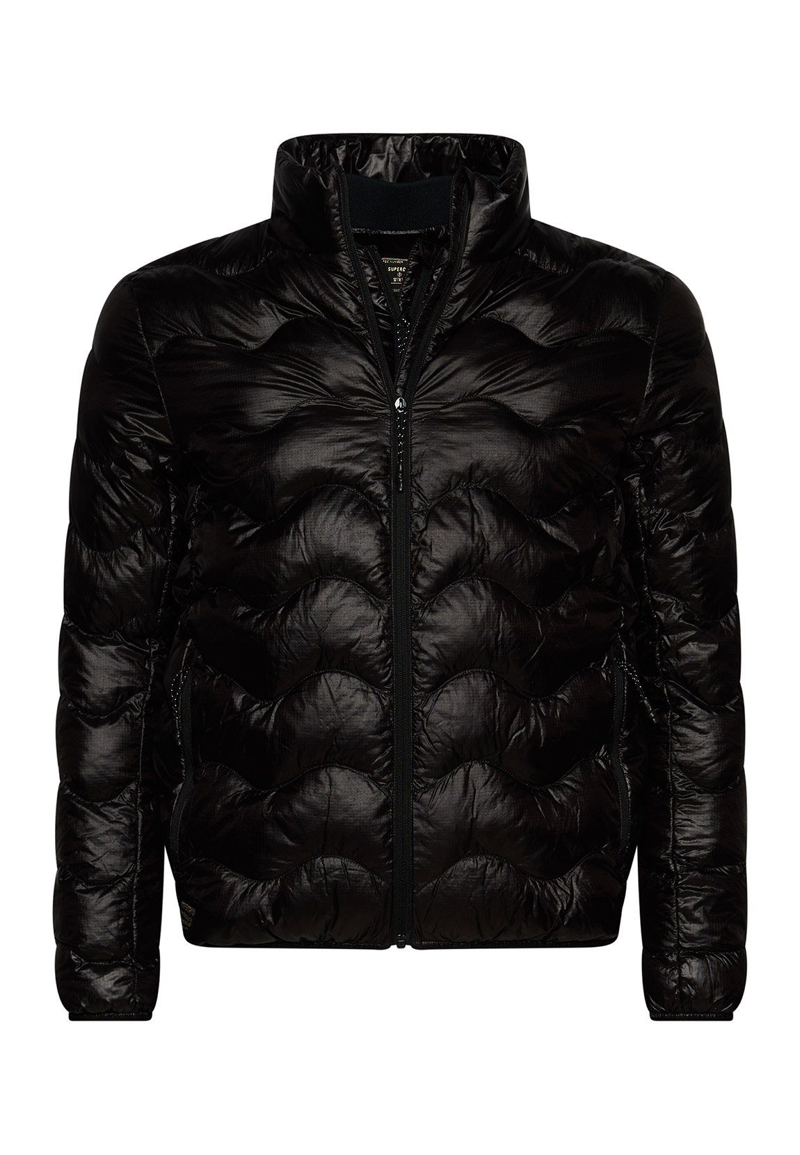 Steppjacke Superdry Herren Jacke VINTAGE NON HOODED MID LAYER Jet Black Schwarz