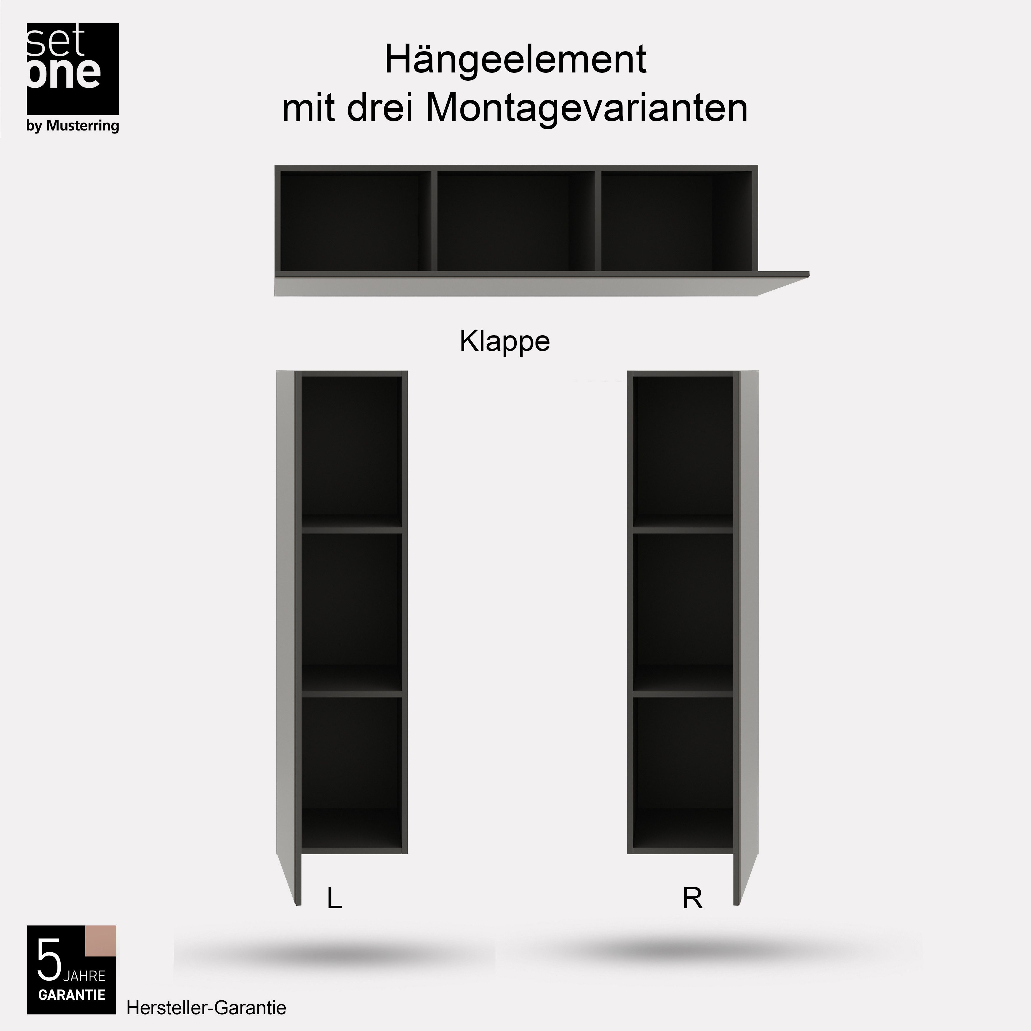 set one by Musterring Hängeschrank Reno (1-St) Für vertikale Montage, alternativ waagerecht montierbar