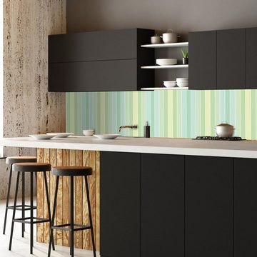 wandmotiv24 Küchenrückwand Pastellmint Muster, (1-tlg), Premium Hartschaum Nischenrückwand in versch. Größen