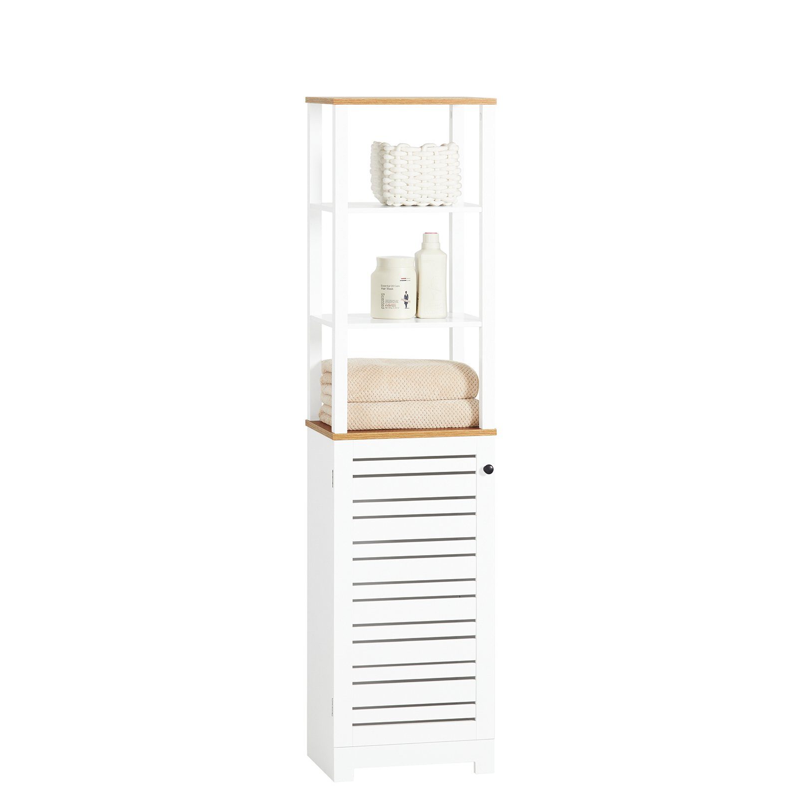 SoBuy Hochschrank BZR43 Badschrank Badregal mit günstig online kaufen