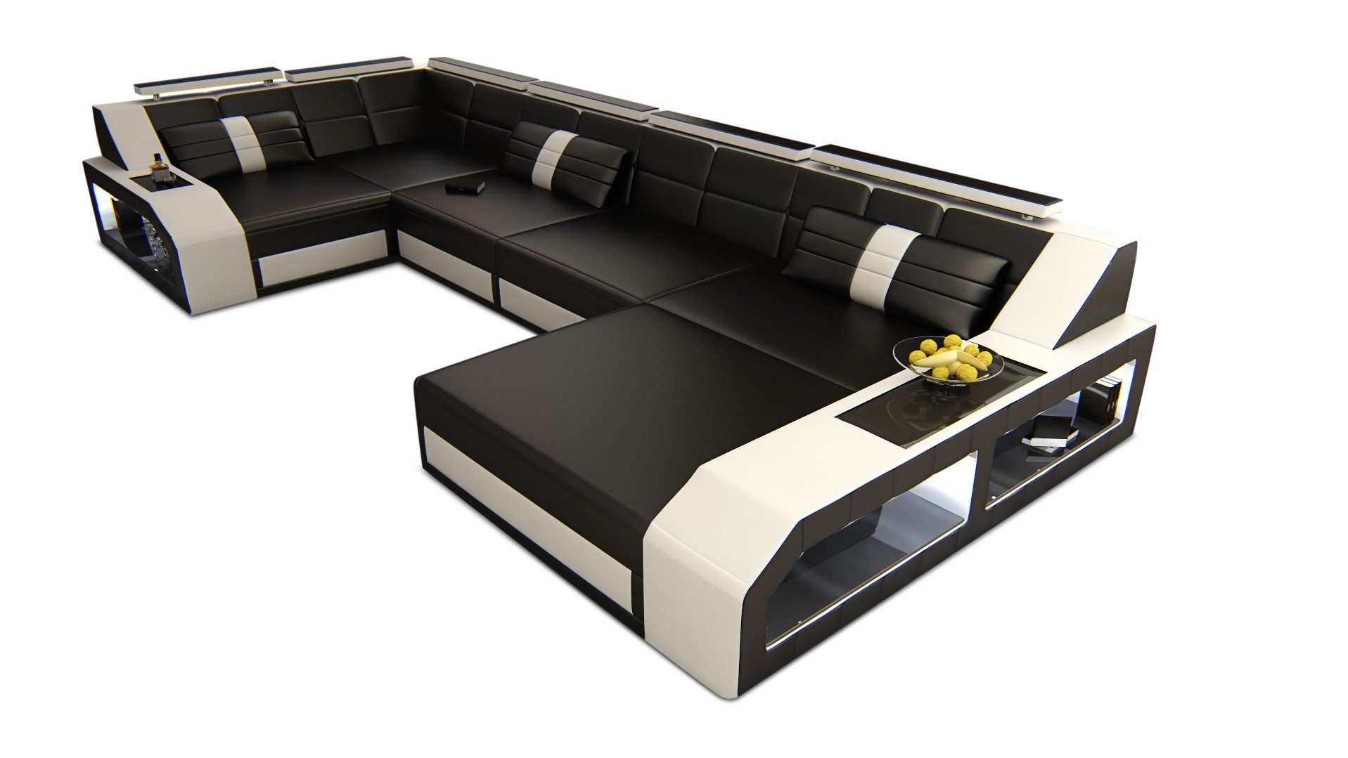 Sofa Dreams Wohnlandschaft Sofa Leder Ledercouch günstig online kaufen