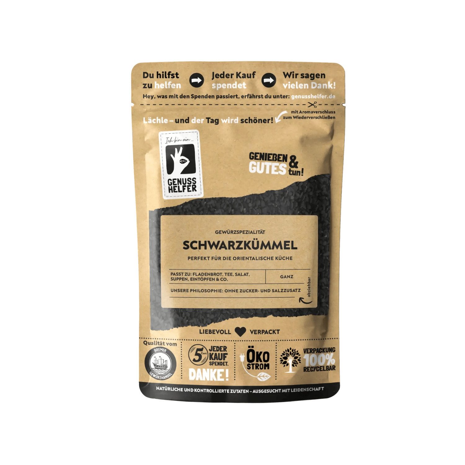 Bremer Gewürzhandel Gewürz Schwarzkümmel, ganz, 3er Pack, 300 g