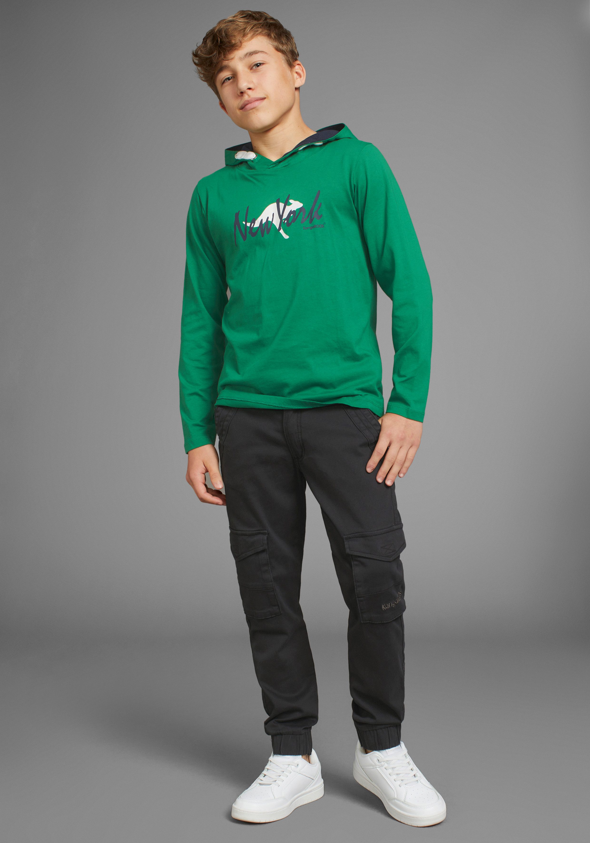 KangaROOS Kapuzenshirt Logo-Print, für den sportlichen Look