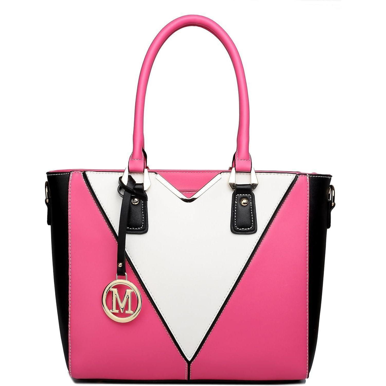 Handtasche Damen Handtasche Schultertasche Shopper V-Design Synthetic Ledertasche