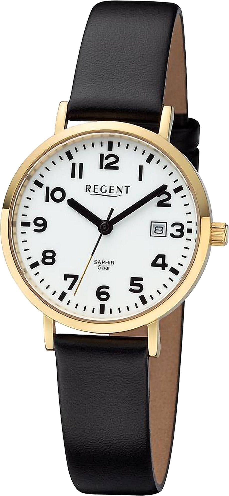Quarzuhr Regent Damen Armbanduhr Analog
