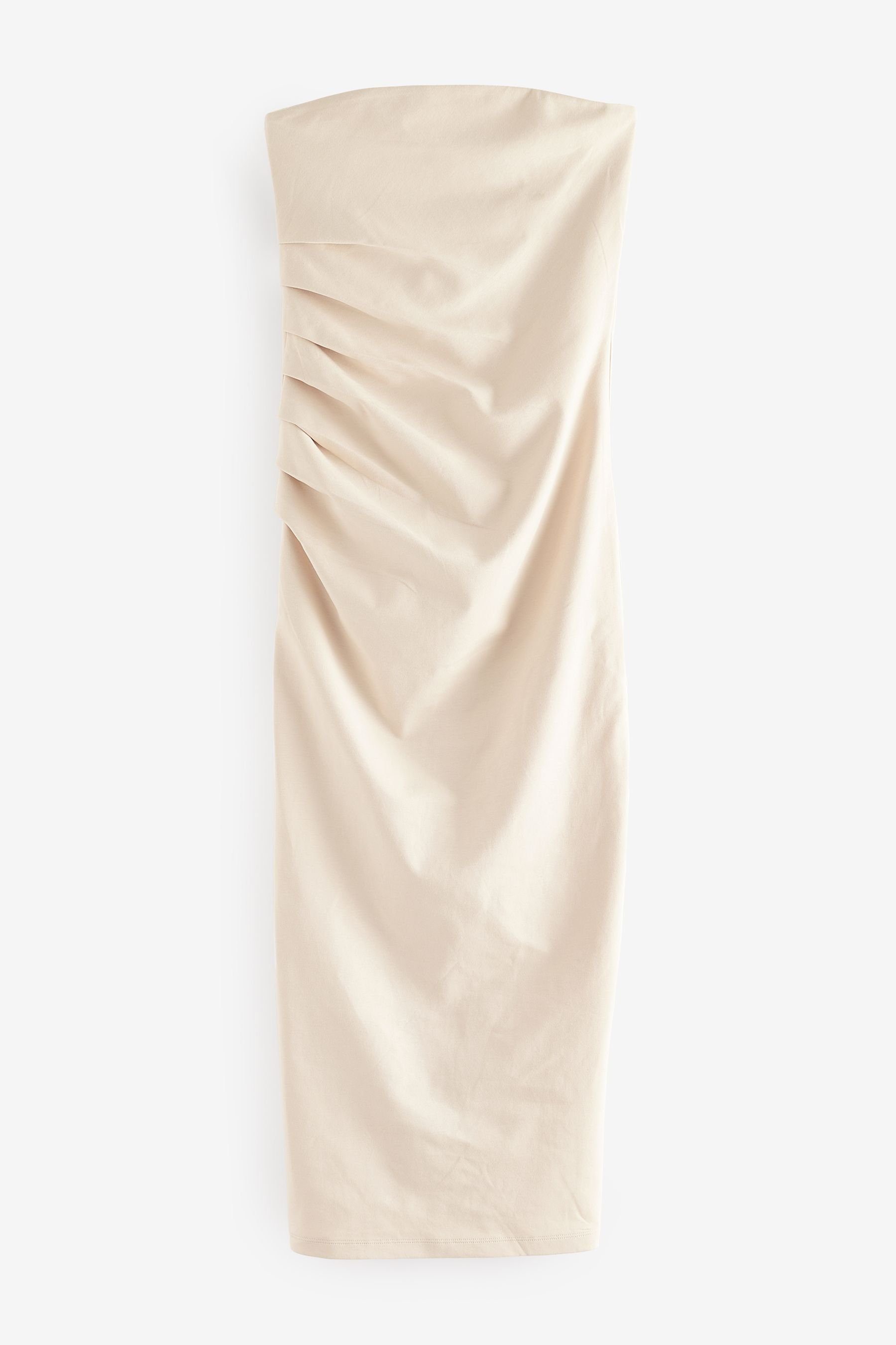 Bandeaukleid Strukturiertes Bandeau-Midikleid