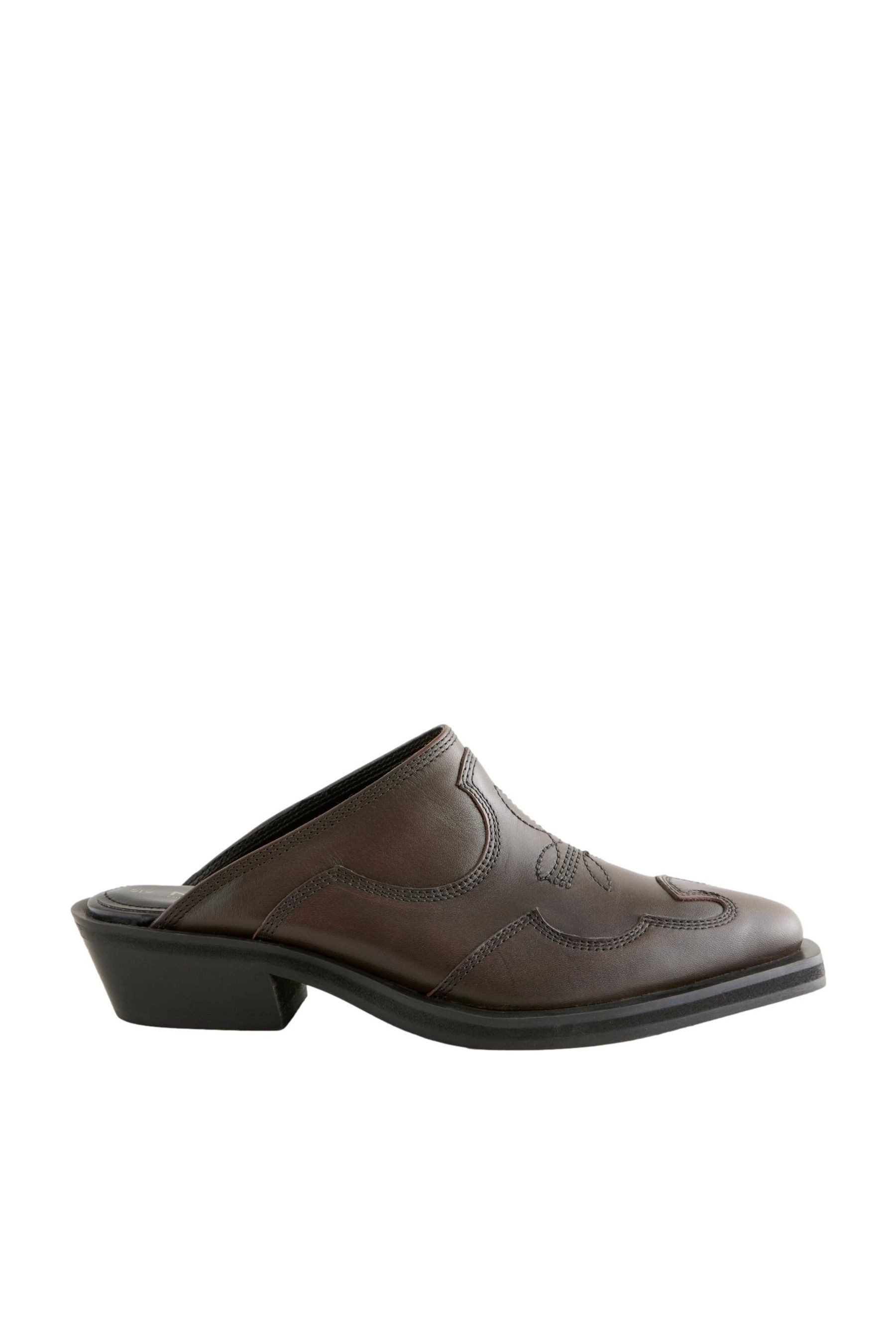 Forever Comfort® Western-Pantoletten aus Leder Pantolette