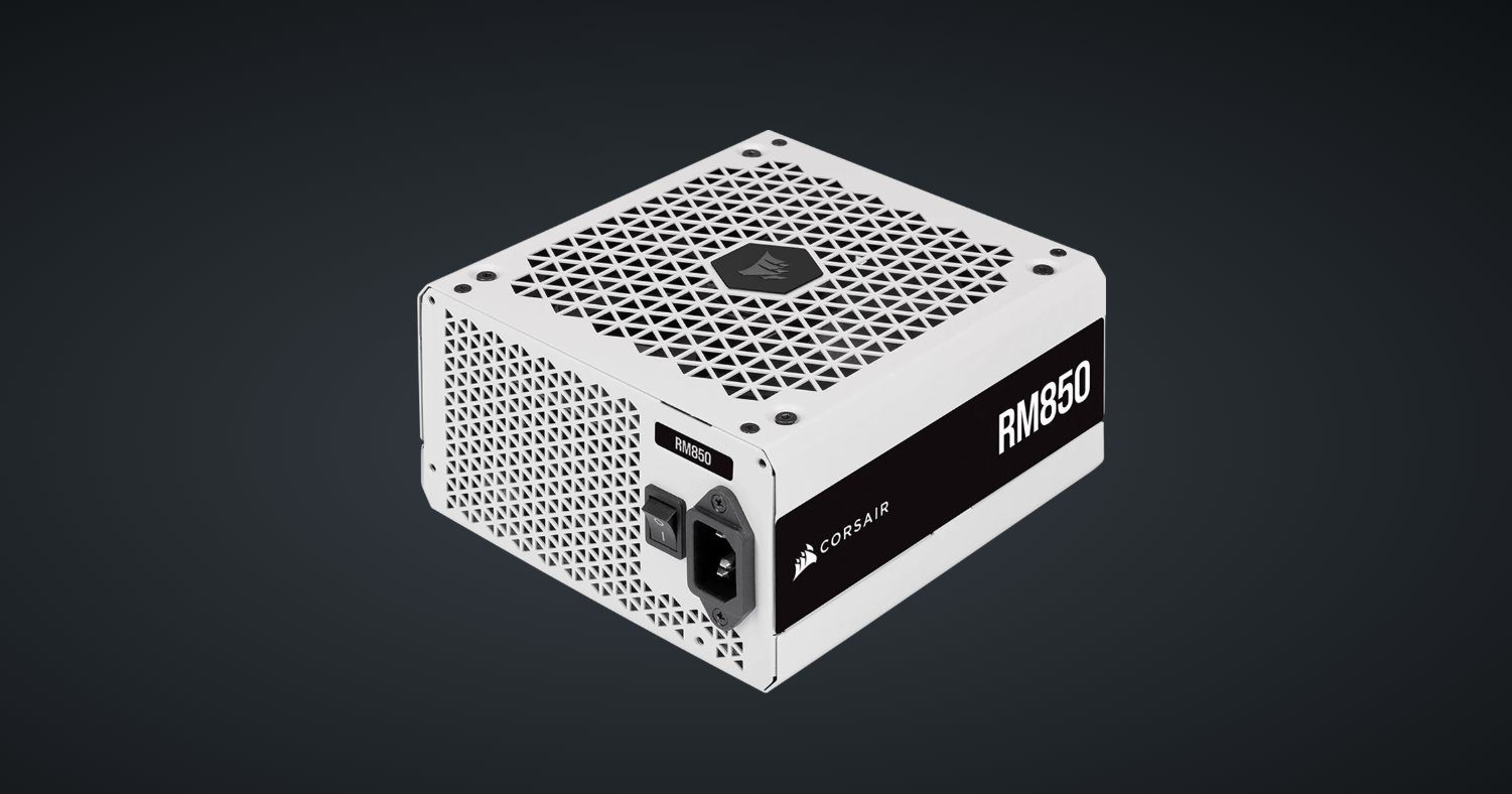 Series RM850, Fully Modular 80 Plus Gold 850 Watt, EU Version, White PC-Netzteil