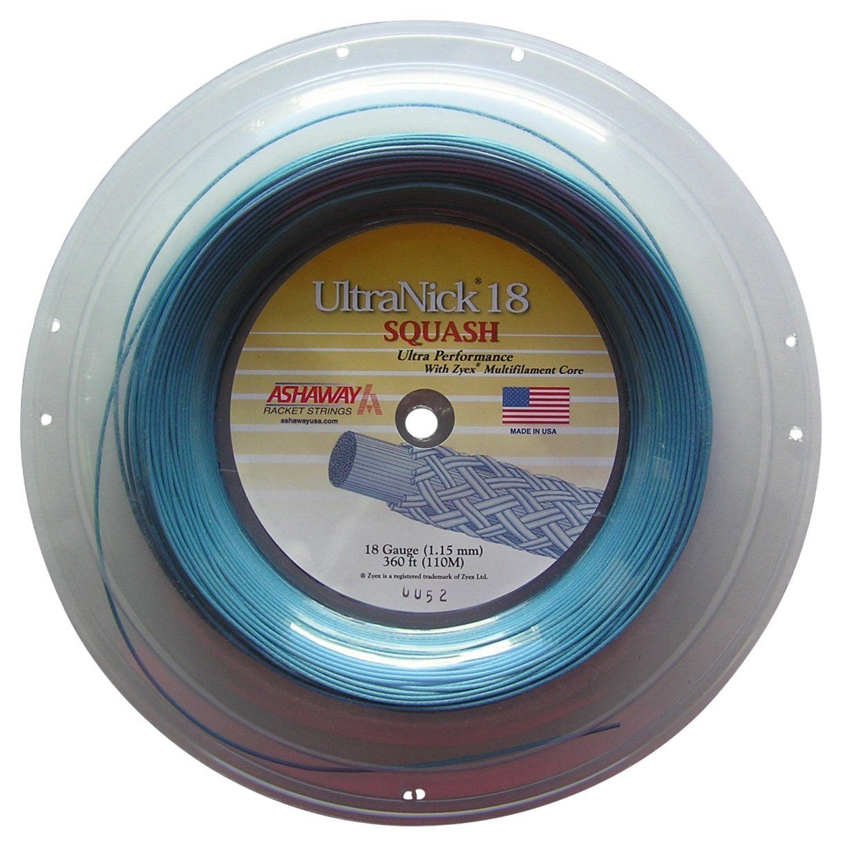 Squashsaite UltraNick 18 blau 110m Rolle