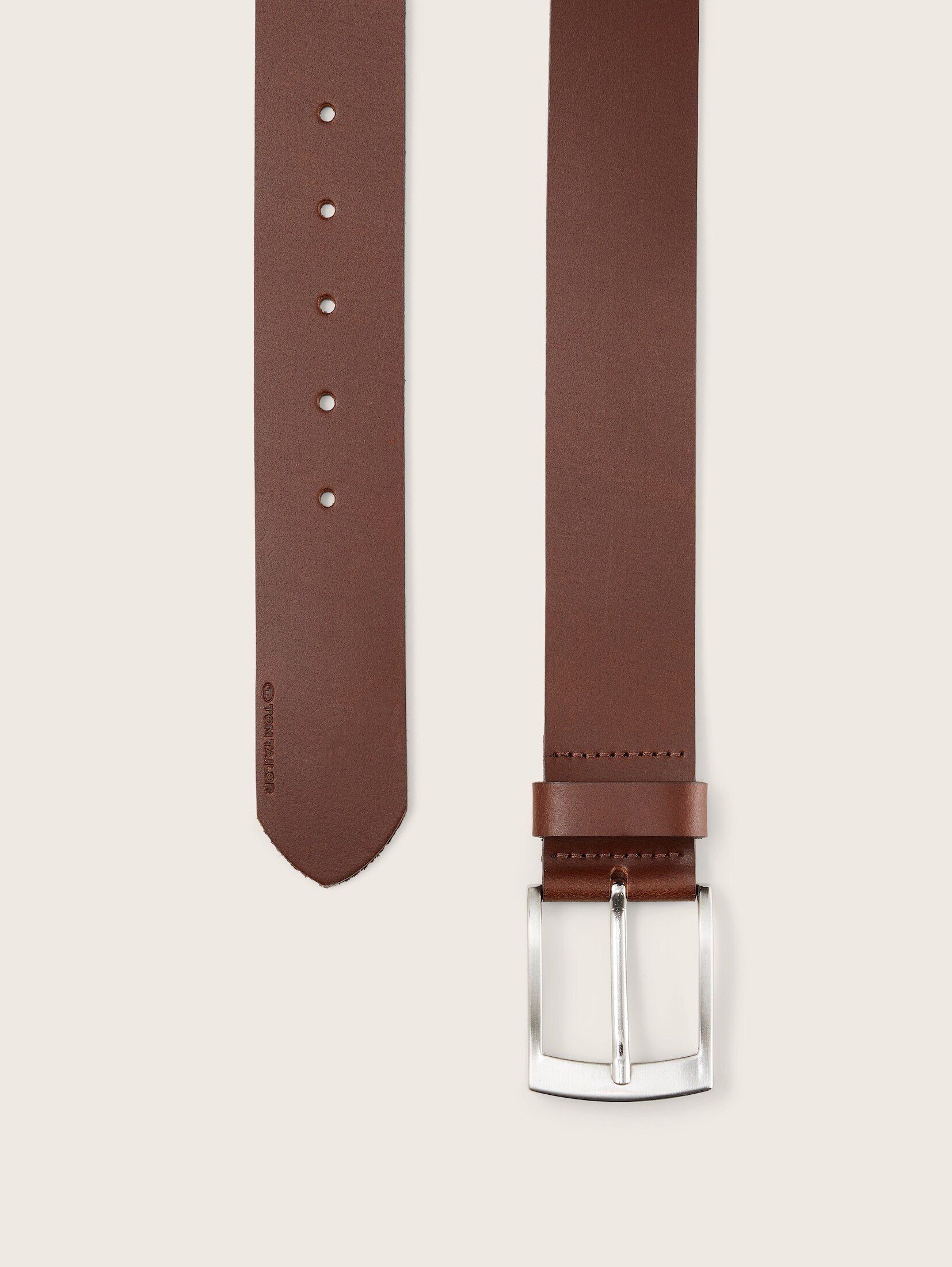 TOM TAILOR Ledergürtel Belts TTANDREW Ledergürtel mit eckiger Dornschließe günstig online kaufen