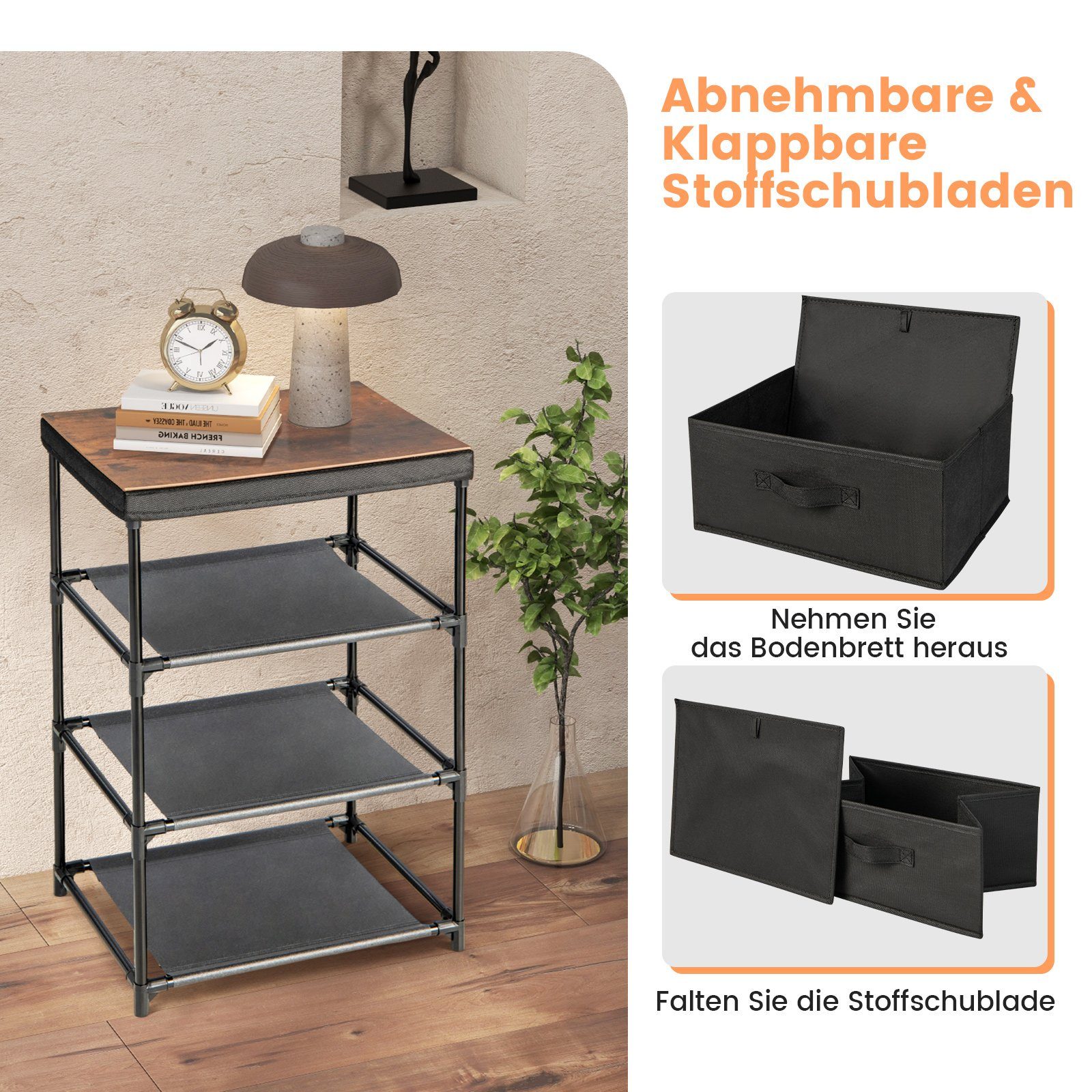 COSTWAY Nachttisch (2-St) günstig online kaufen
