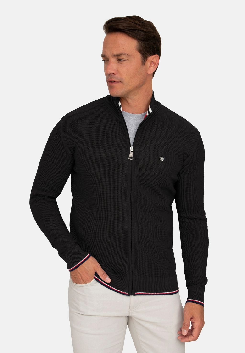 Jacey Quinn Cardigan Textured Full Zip günstig online kaufen