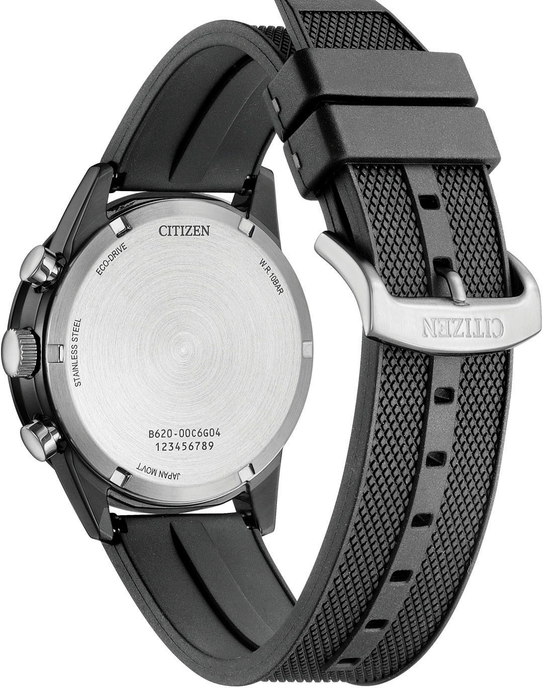 Citizen Chronograph CA4625-02H, Armbanduhr, Solar, Herrenuhr, analog, Datum, Stoppfunktion, Eco-Drive