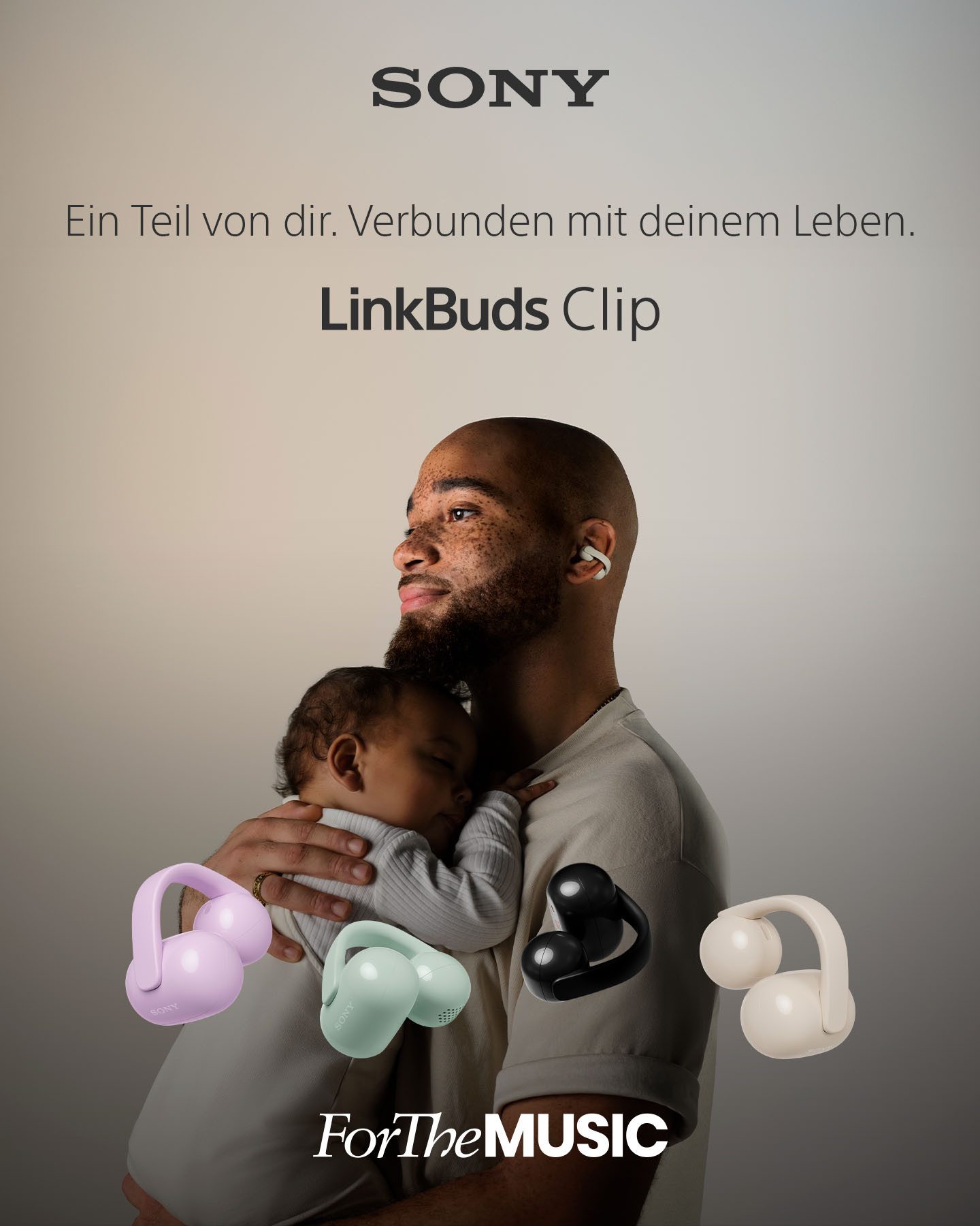 Sony LinkBuds Clip WF-LC900 Open-Ear-Kopfhörer (Rauschunterdrückung, True Wireless, integrierte Steuerung für Anrufe und Musik, Bluetooth, Open Ear Clip On Desi – Bild 5 von 5