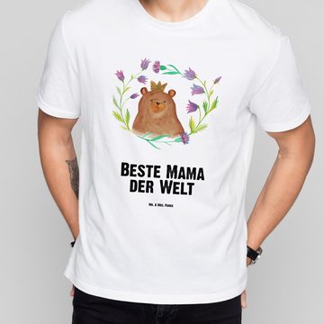 Mr. & Mrs. Panda T-Shirt Bär Königin - Weiß - Geschenk, Jubiläum, Schlafshirt, Shirt, beste Ma (1-tlg)