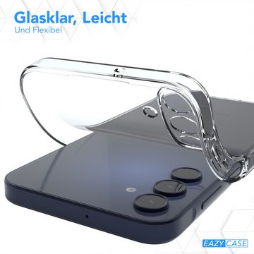 EAZY CASE Handyhülle Samsung Galaxy A15 Slimcover Clear Clear 6,5 Zoll, durchsichtige Hülle Ultra Dünn Silikon Backcover TPU Telefonhülle Klar