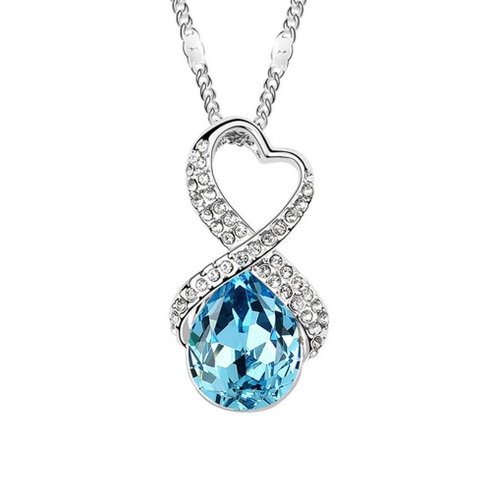 Ketten-Set Kette Teardrop Silber aus Messing Damen